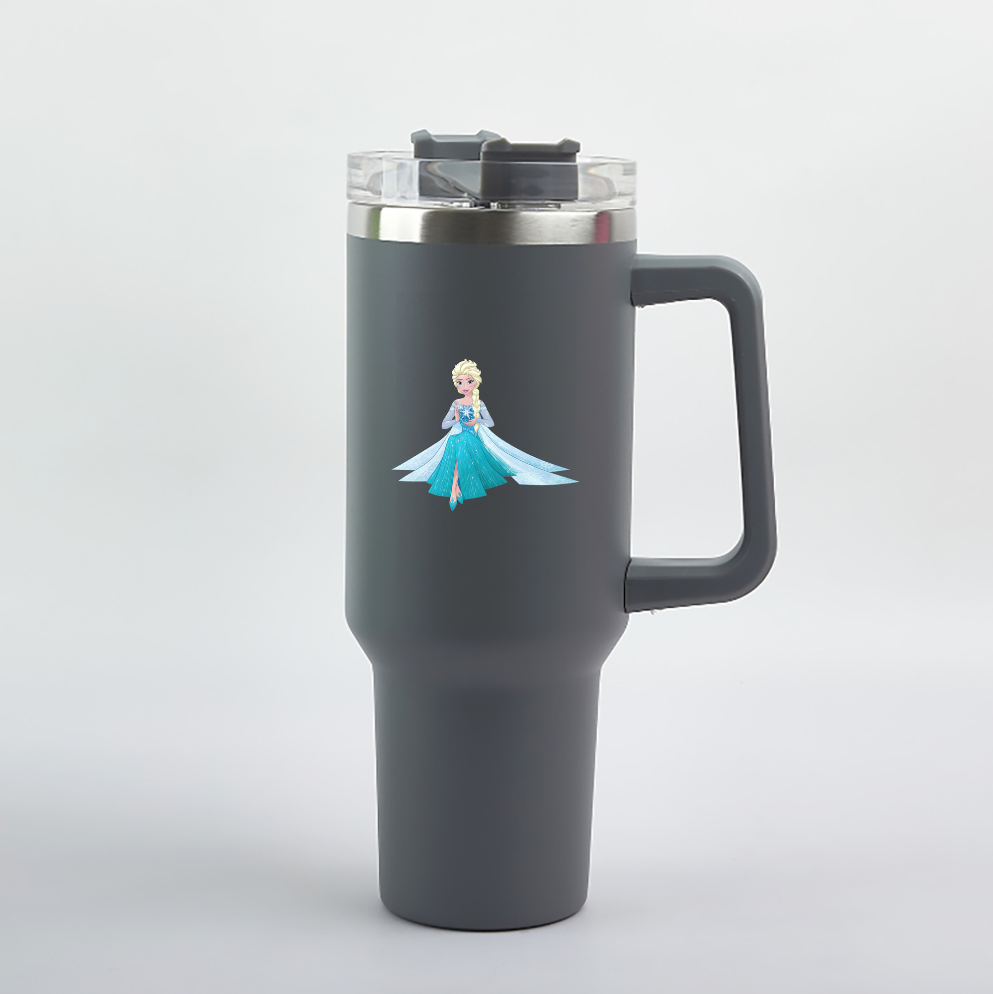 （画像用） アナと雪の女王 アンナ エルサ Frozen Anna Elsa 1200mL車用タンブラー（カラープリント）