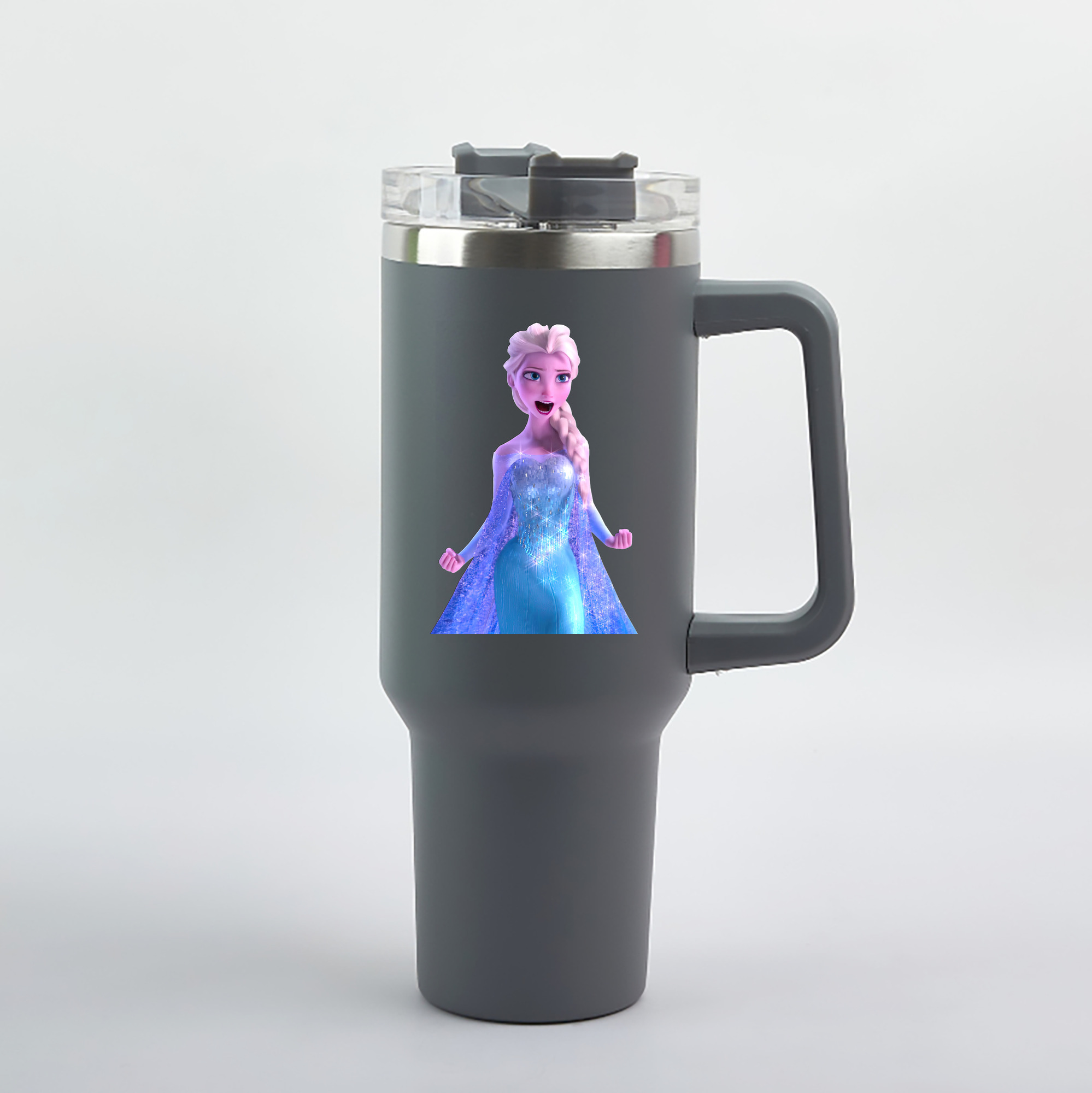 （画像用） アナと雪の女王 アンナ エルサ Frozen Anna Elsa 1200mL車用タンブラー（カラープリント）
