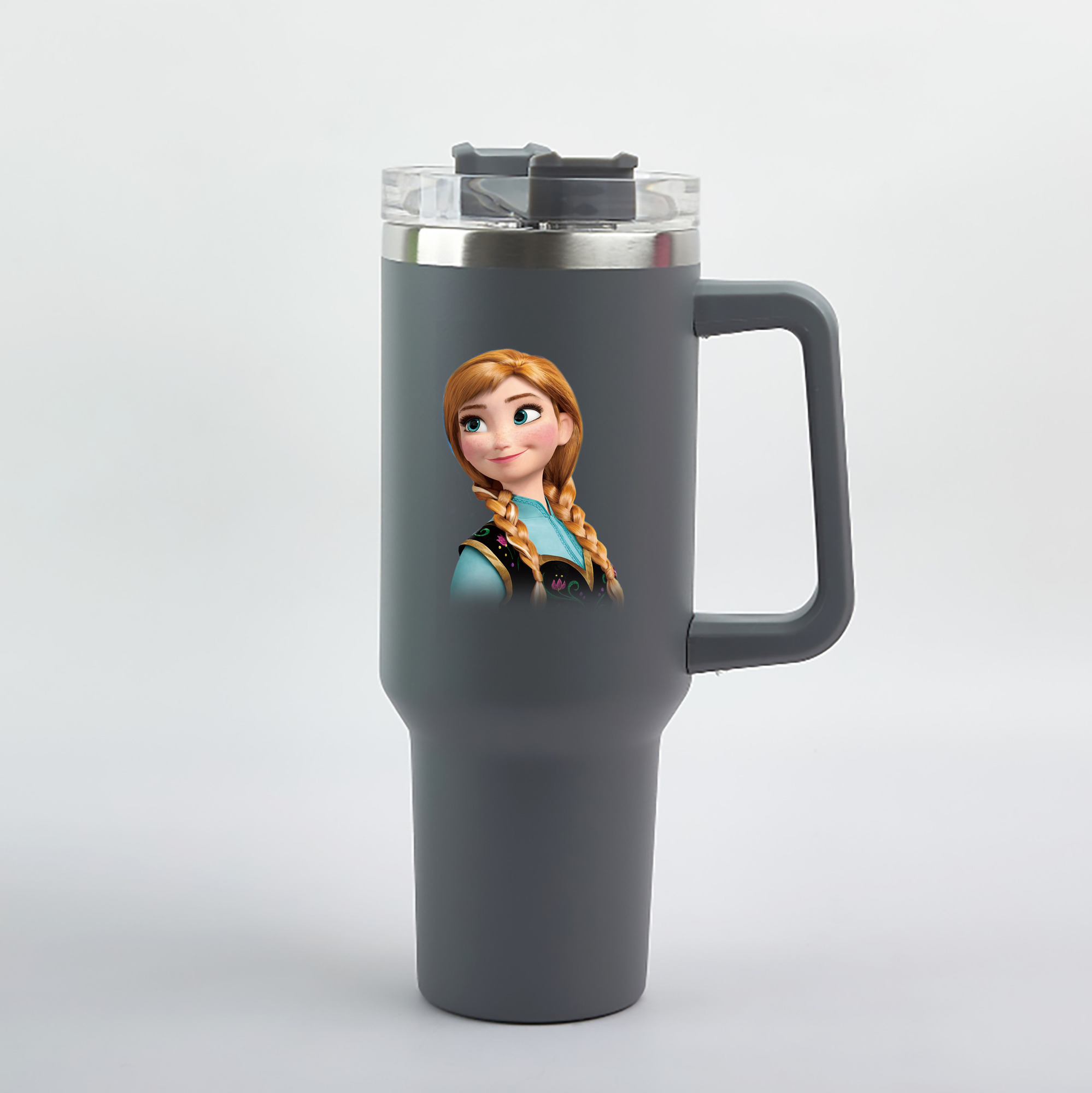 （画像用） アナと雪の女王 アンナ エルサ Frozen Anna Elsa 1200mL車用タンブラー（カラープリント）
