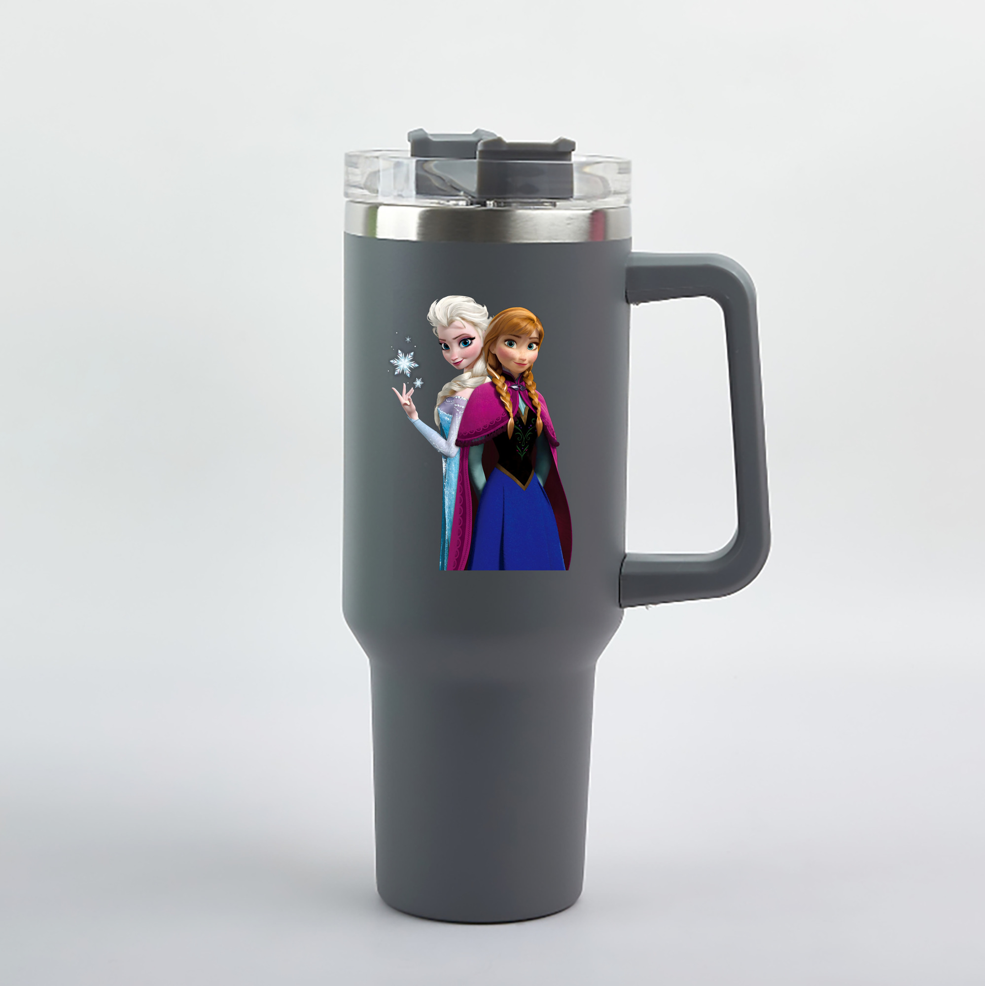 （画像用） アナと雪の女王 アンナ エルサ Frozen Anna Elsa 1200mL車用タンブラー（カラープリント）