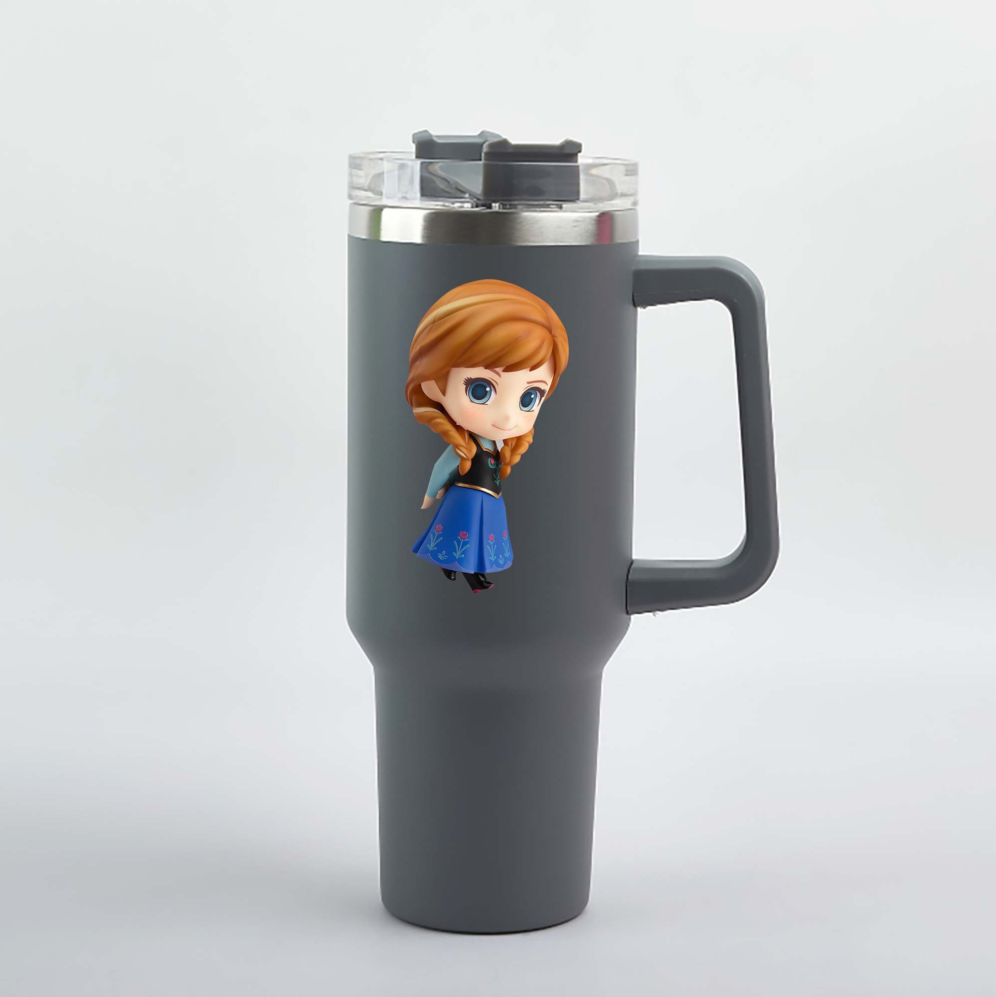 （画像用） アナと雪の女王 アンナ エルサ Frozen Anna Elsa 1200mL車用タンブラー（カラープリント）