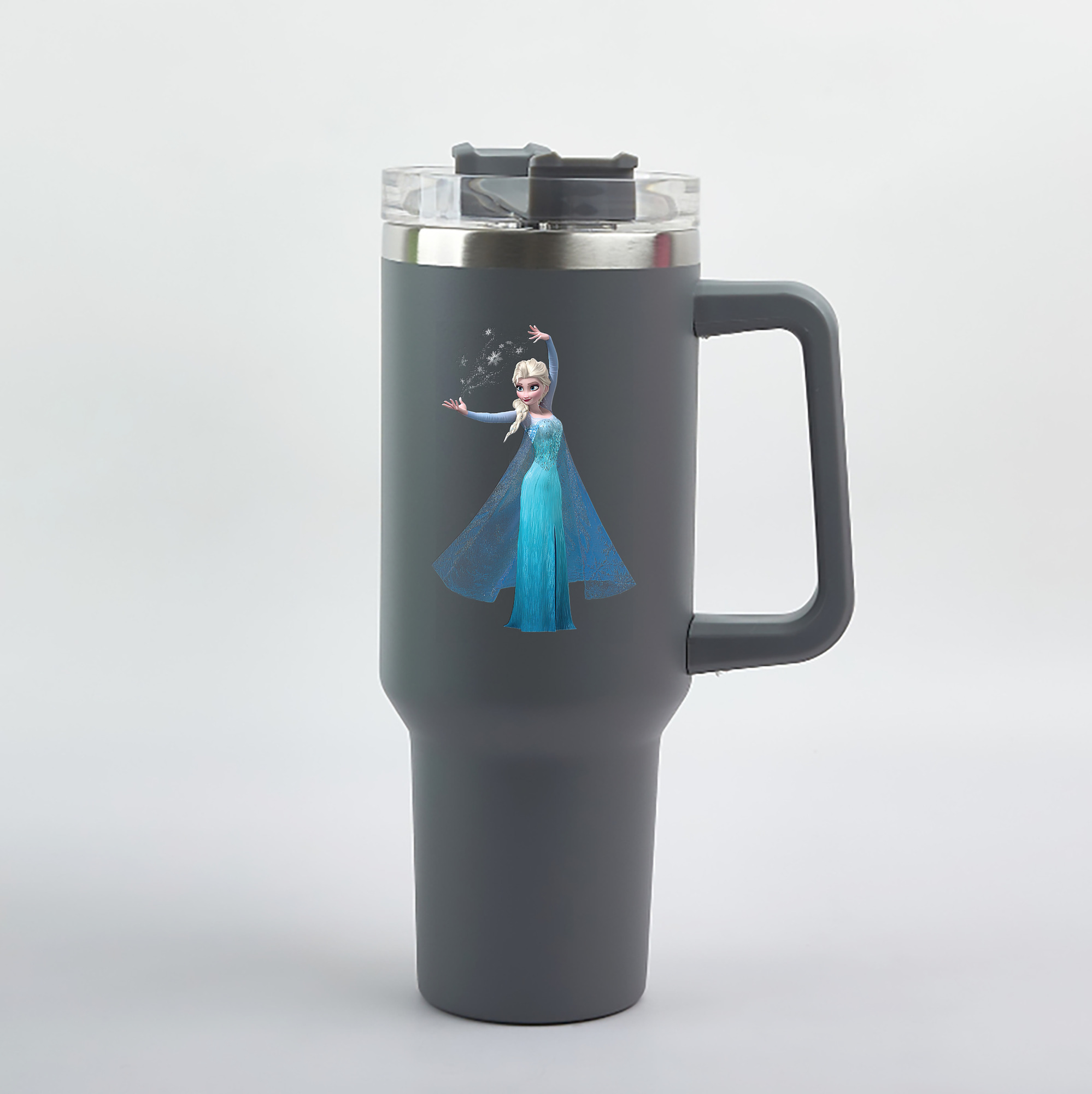 （画像用） アナと雪の女王 アンナ エルサ Frozen Anna Elsa 1200mL車用タンブラー（カラープリント）