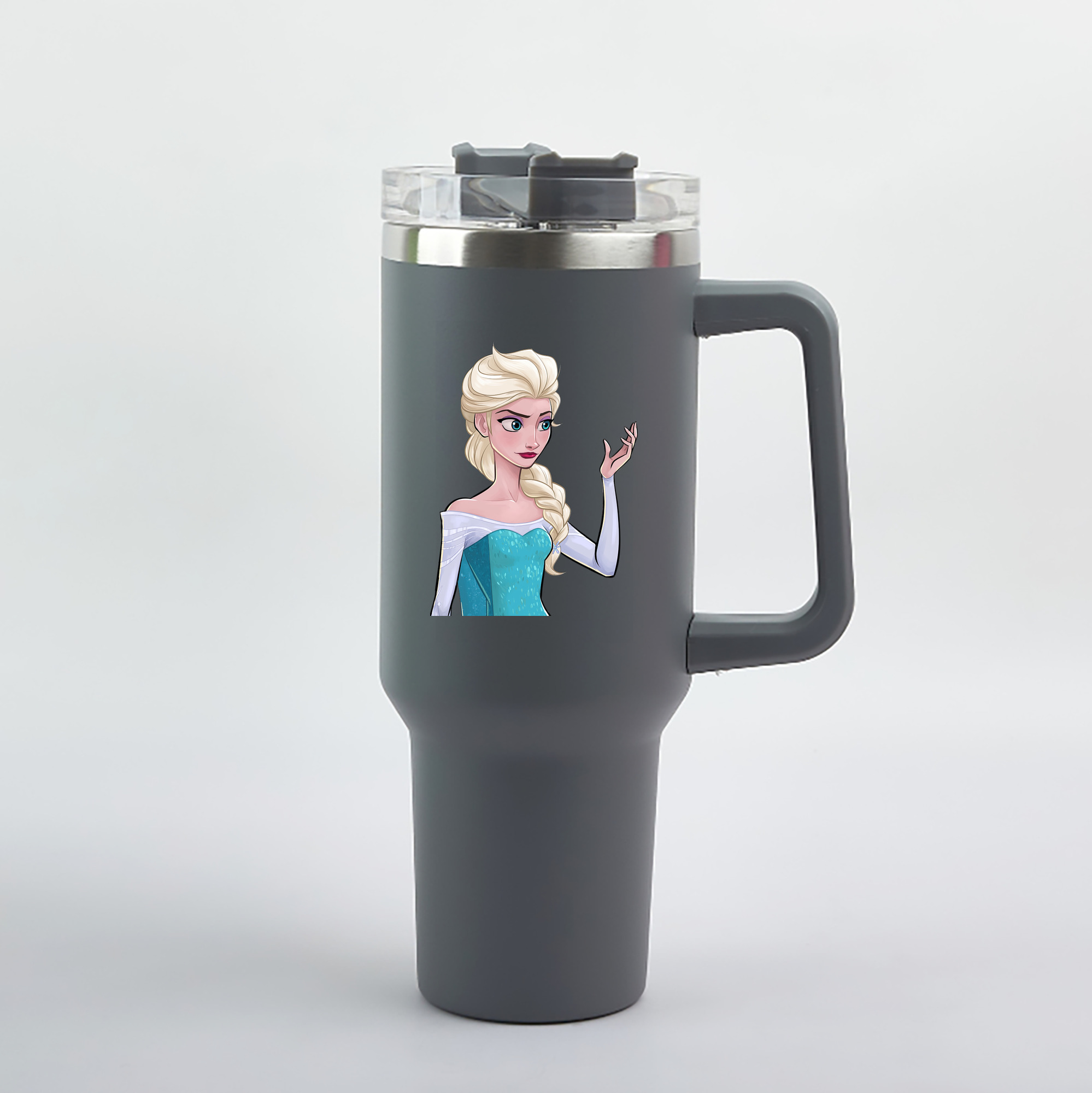 （画像用） アナと雪の女王 アンナ エルサ Frozen Anna Elsa 1200mL車用タンブラー（カラープリント）
