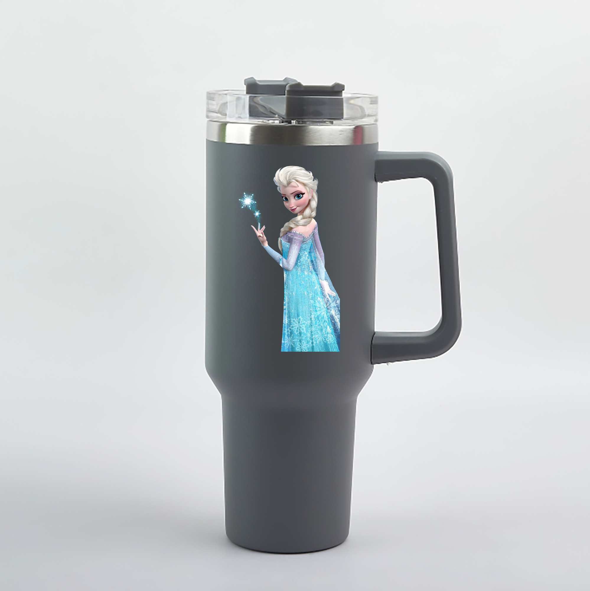 （画像用） アナと雪の女王 アンナ エルサ Frozen Anna Elsa 1200mL車用タンブラー（カラープリント）