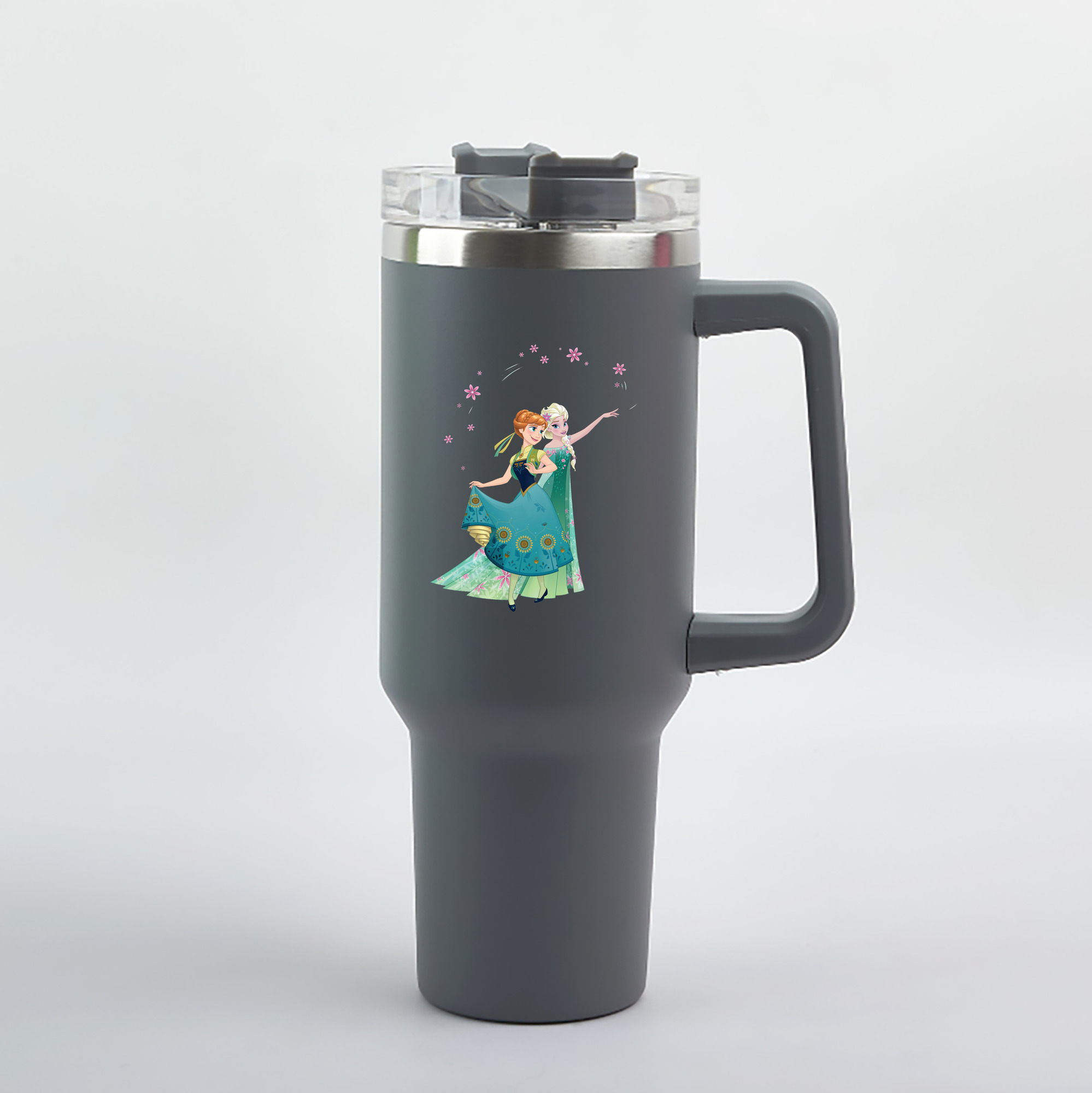 （画像用） アナと雪の女王 アンナ エルサ Frozen Anna Elsa 1200mL車用タンブラー（カラープリント）