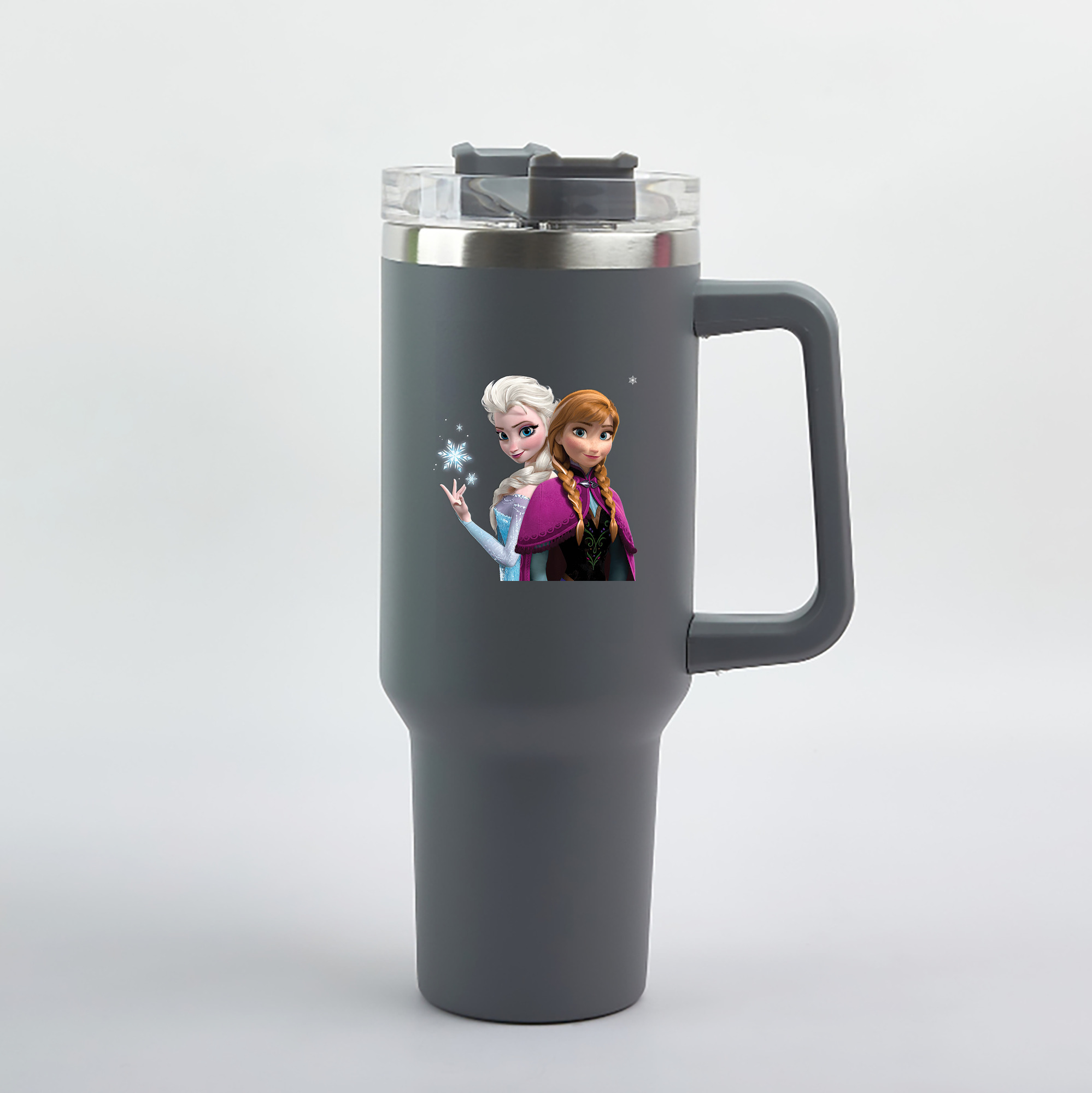 （画像用） アナと雪の女王 アンナ エルサ Frozen Anna Elsa 1200mL車用タンブラー（カラープリント）