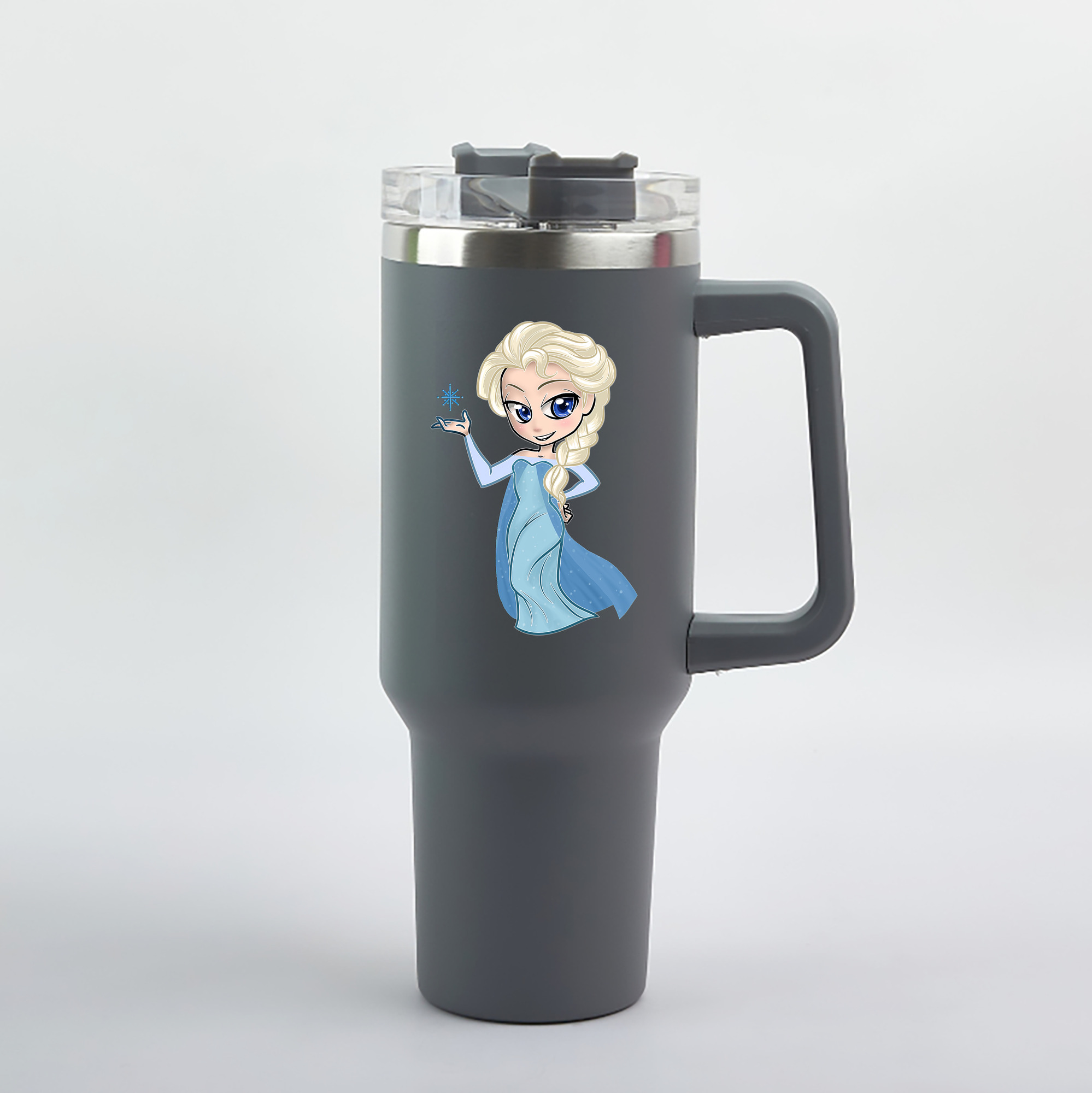 （画像用） アナと雪の女王 アンナ エルサ Frozen Anna Elsa 1200mL車用タンブラー（カラープリント）