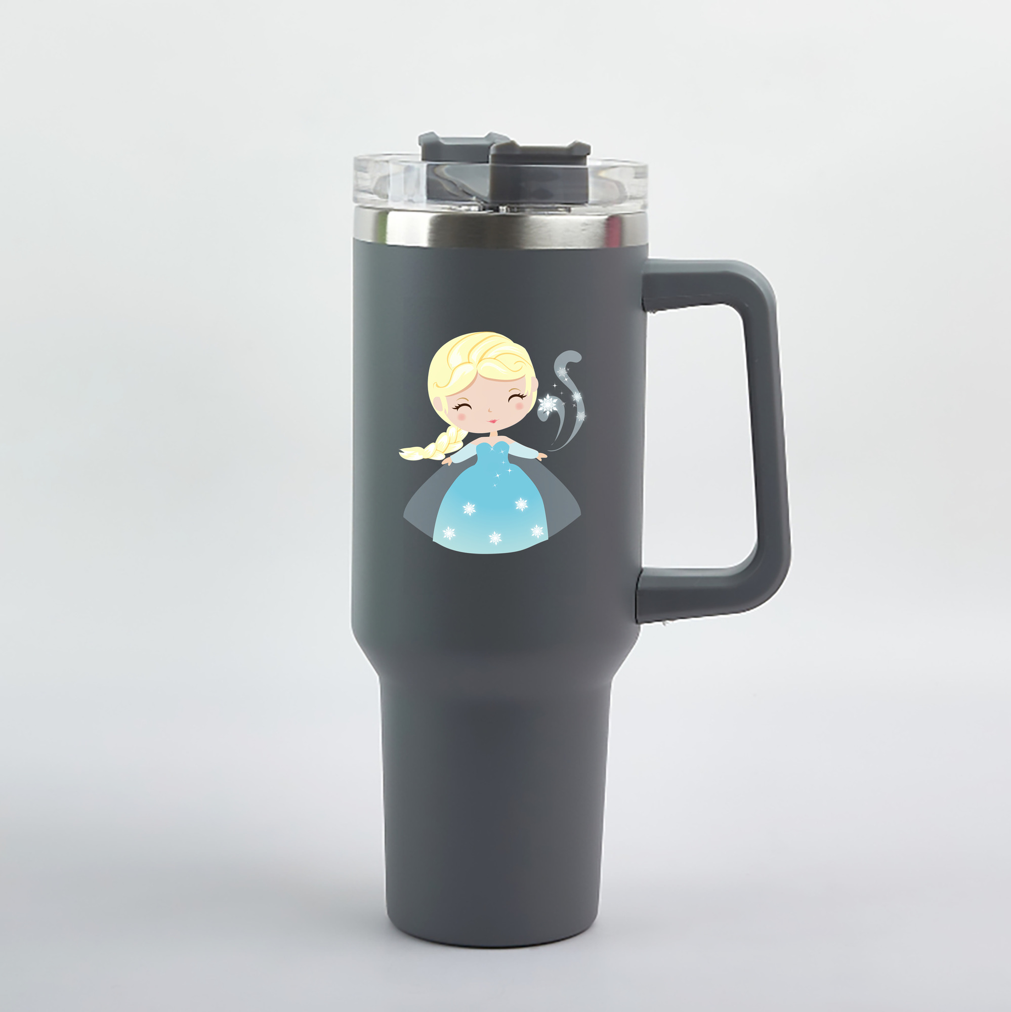 （画像用） アナと雪の女王 アンナ エルサ Frozen Anna Elsa 1200mL車用タンブラー（カラープリント）