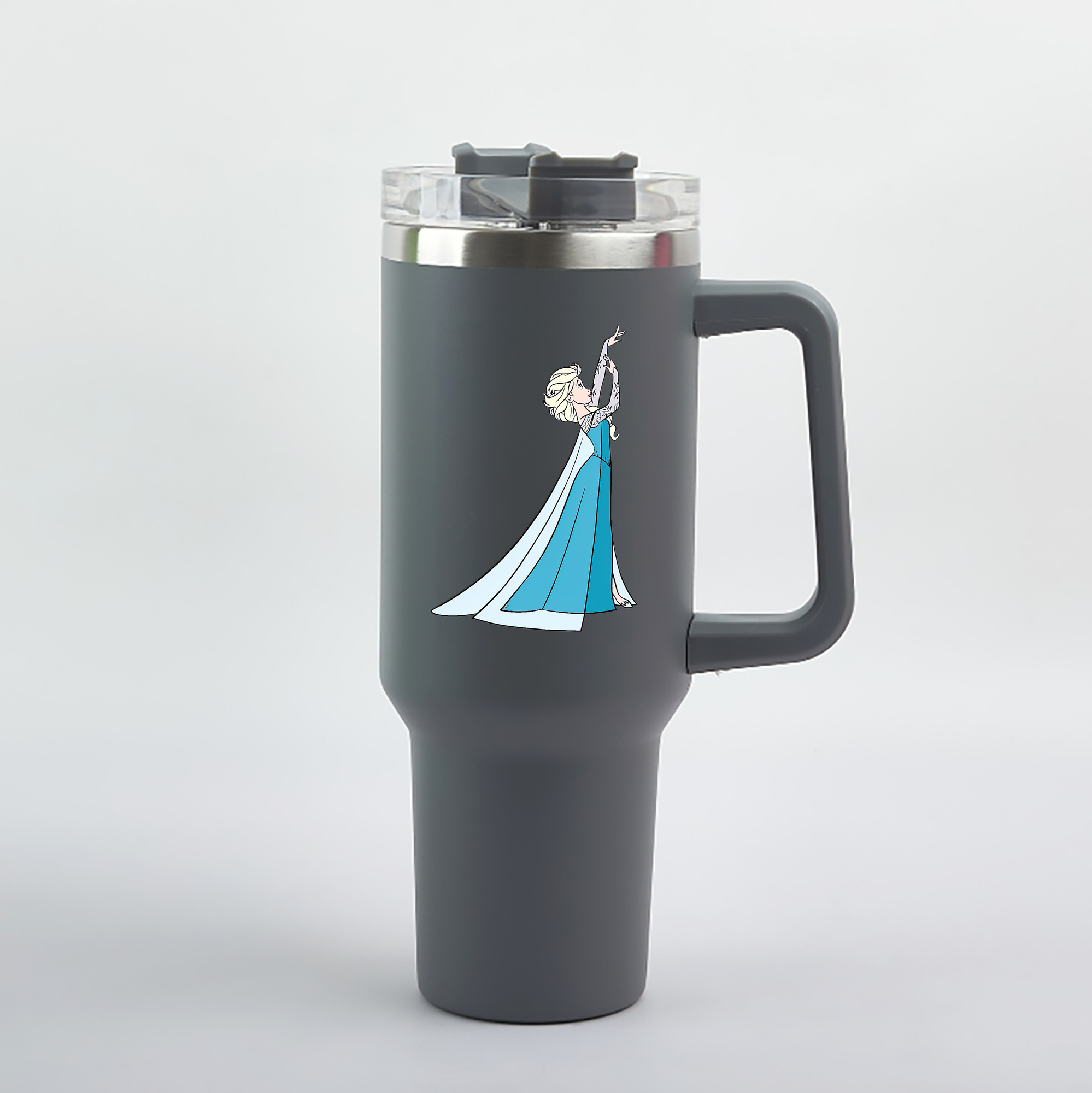 （画像用） アナと雪の女王 アンナ エルサ Frozen Anna Elsa 1200mL車用タンブラー（カラープリント）
