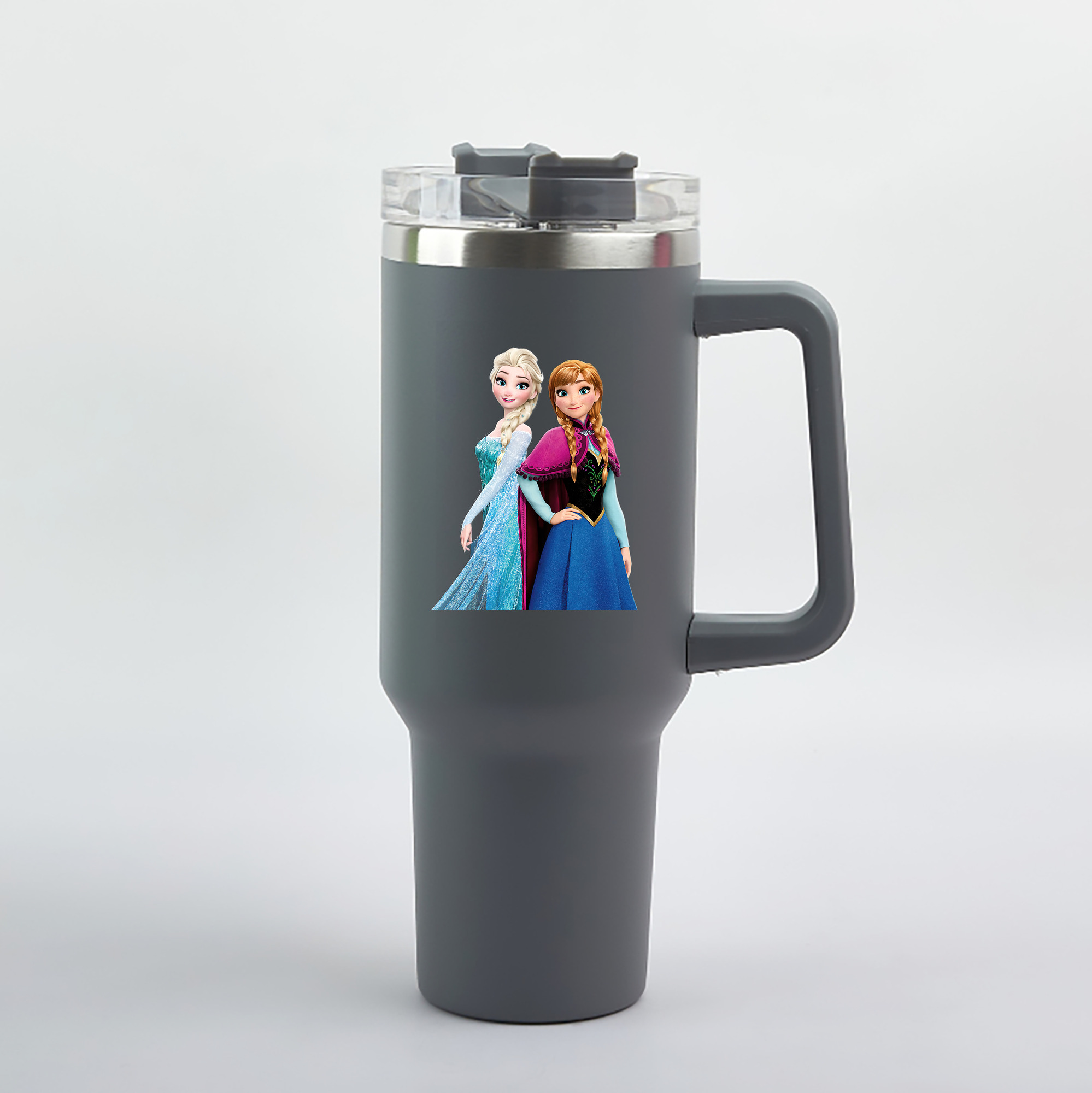 （画像用） アナと雪の女王 アンナ エルサ Frozen Anna Elsa 1200mL車用タンブラー（カラープリント）