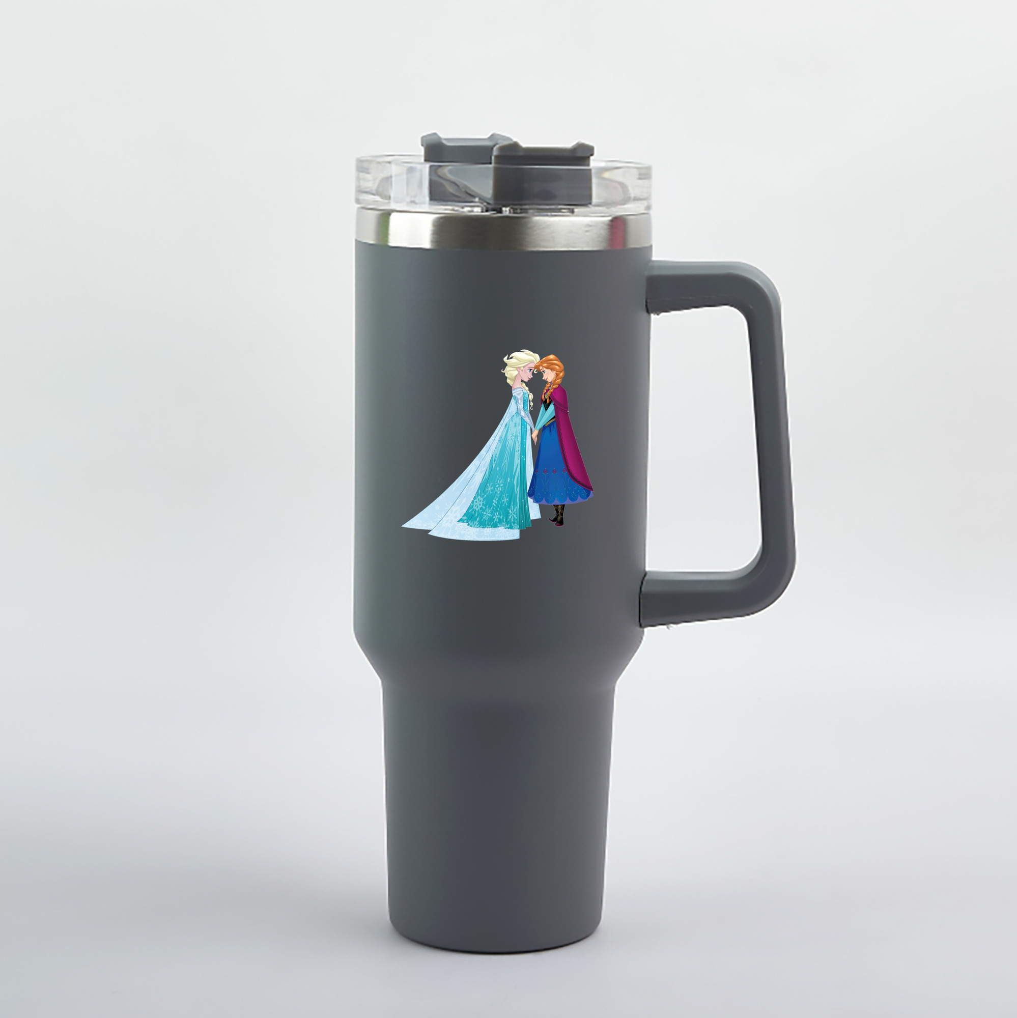 （画像用） アナと雪の女王 アンナ エルサ Frozen Anna Elsa 1200mL車用タンブラー（カラープリント）