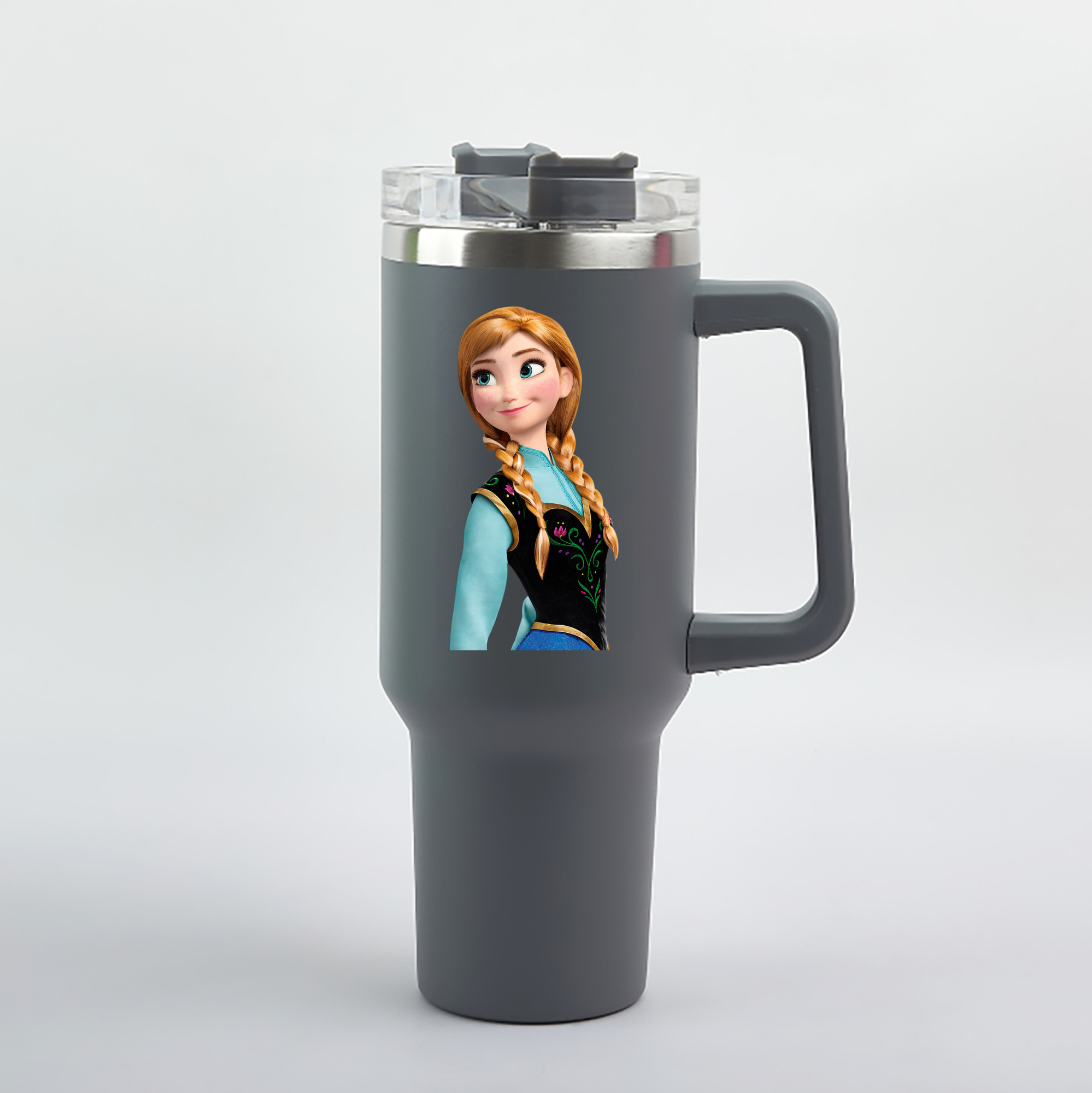 （画像用） アナと雪の女王 アンナ エルサ Frozen Anna Elsa 1200mL車用タンブラー（カラープリント）