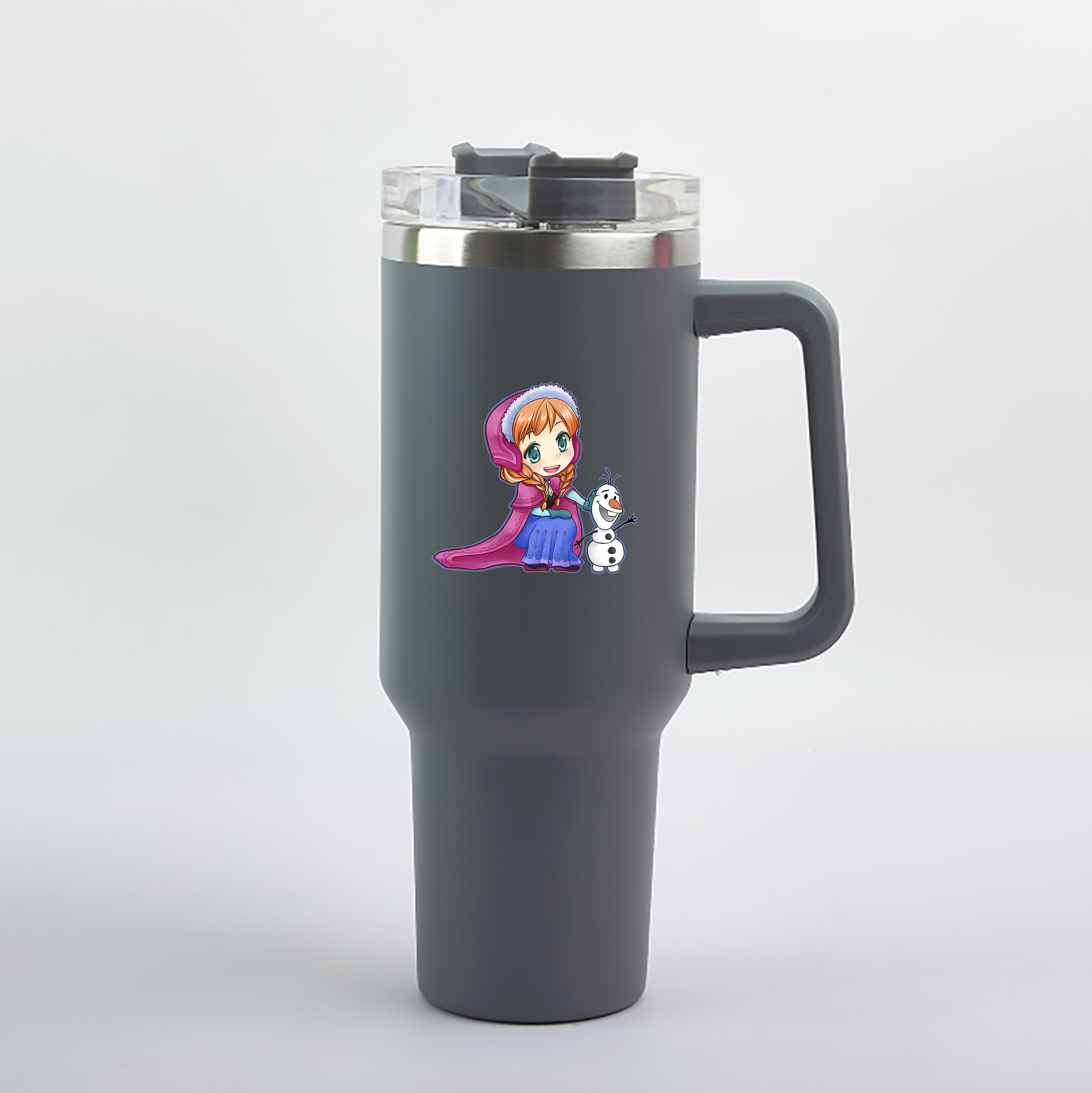 （画像用） アナと雪の女王 アンナ エルサ Frozen Anna Elsa 1200mL車用タンブラー（カラープリント）
