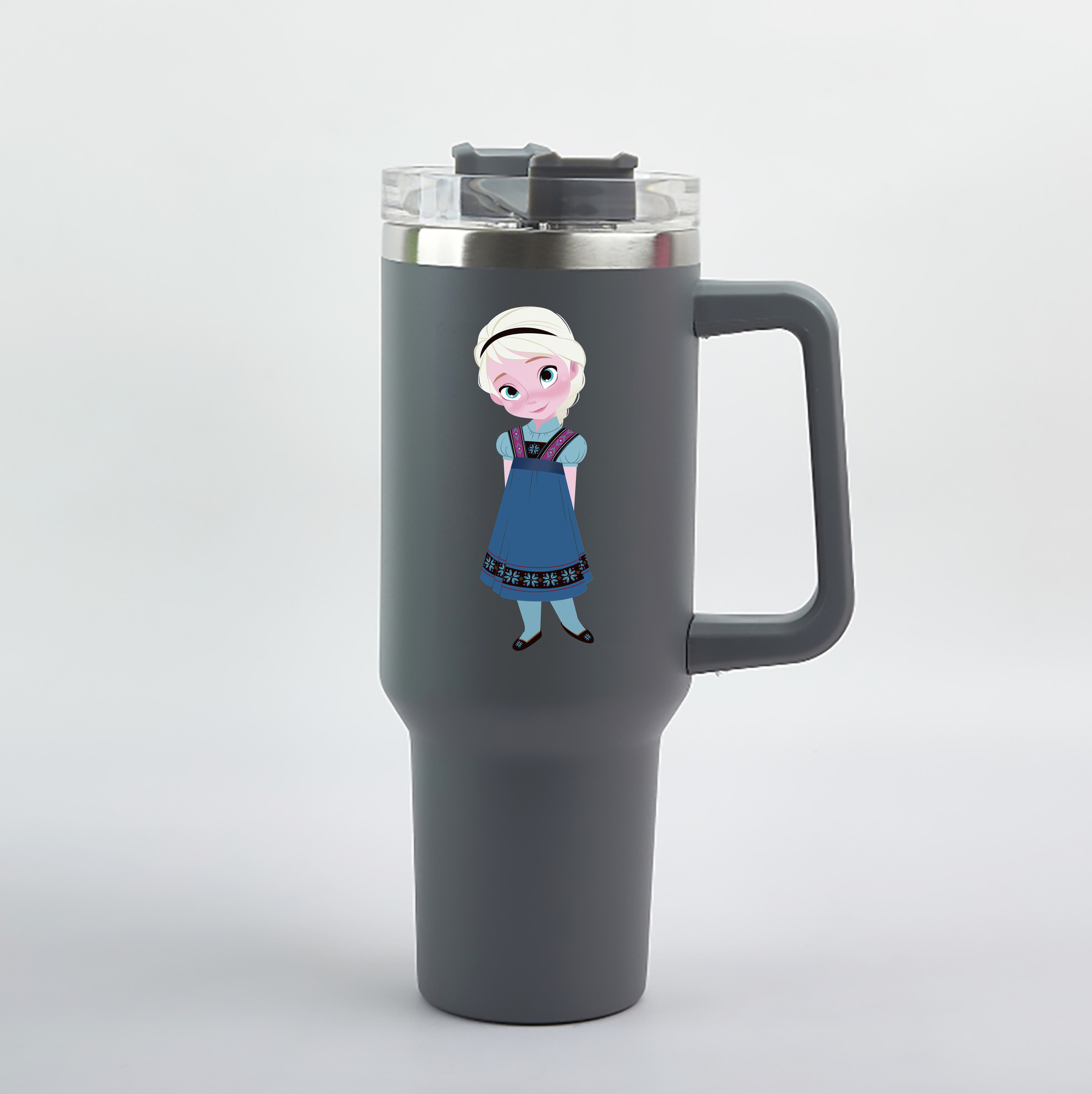 （画像用） アナと雪の女王 アンナ エルサ Frozen Anna Elsa 1200mL車用タンブラー（カラープリント）