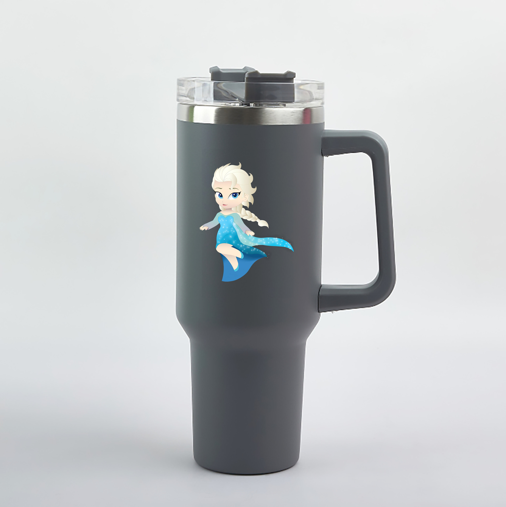 （画像用） アナと雪の女王 アンナ エルサ Frozen Anna Elsa 1200mL車用タンブラー（カラープリント）