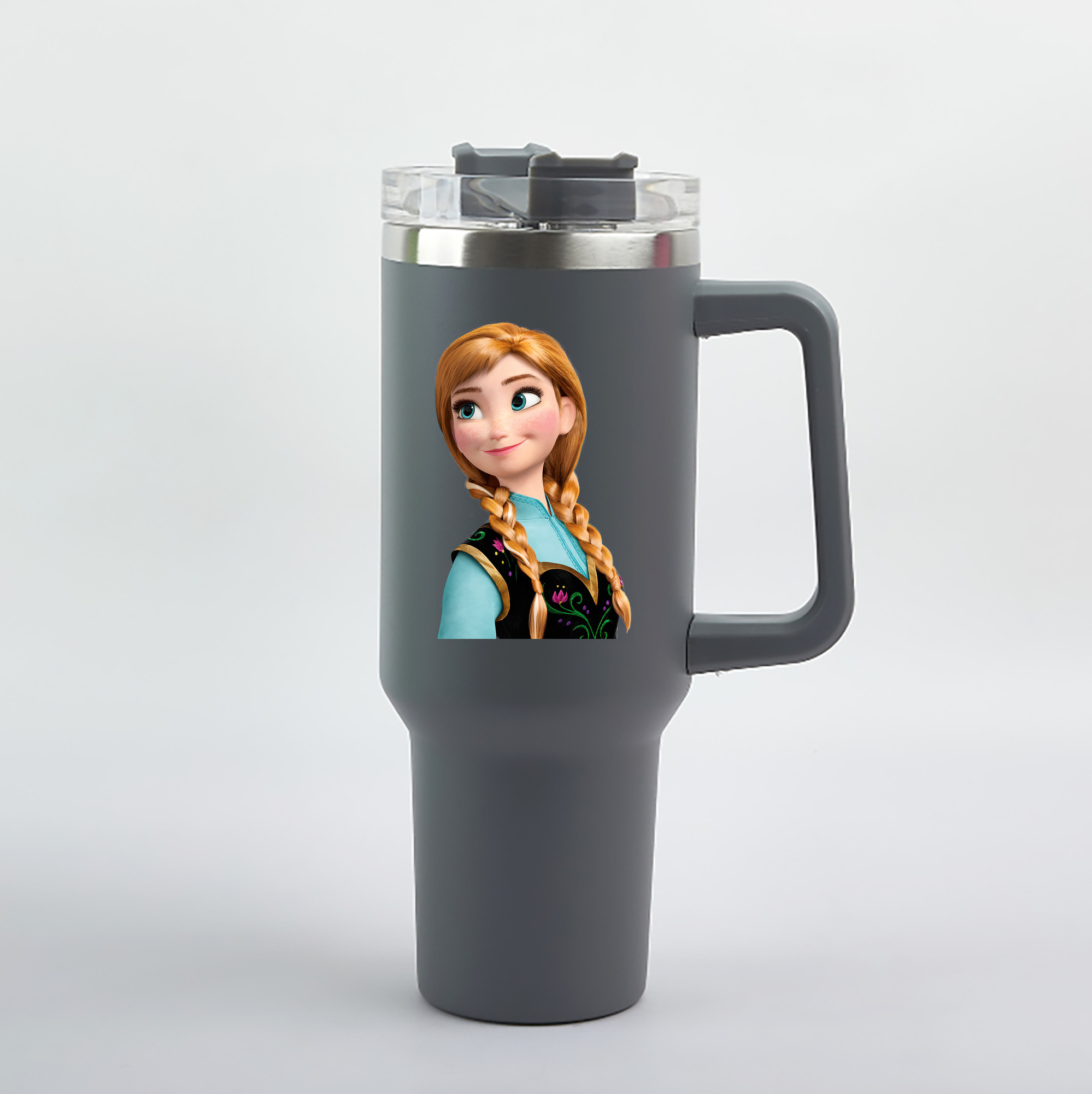 （画像用） アナと雪の女王 アンナ エルサ Frozen Anna Elsa 1200mL車用タンブラー（カラープリント）