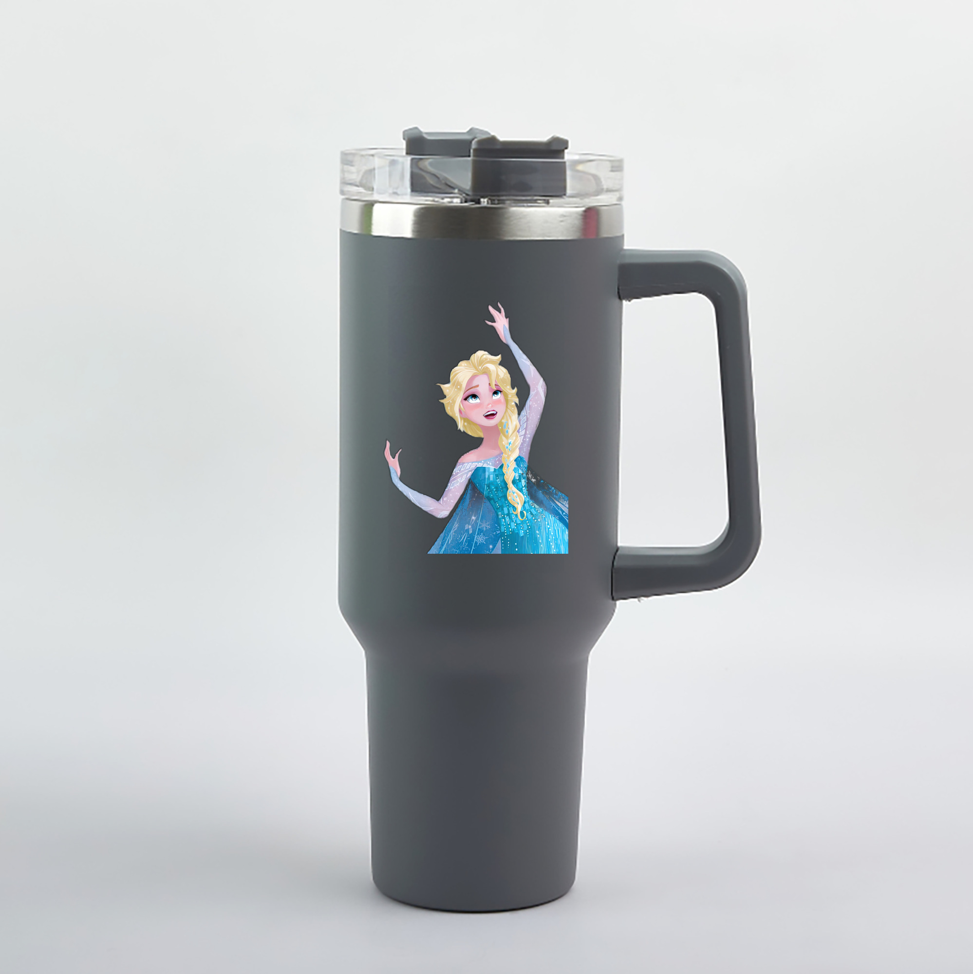 （画像用） アナと雪の女王 アンナ エルサ Frozen Anna Elsa 1200mL車用タンブラー（カラープリント）