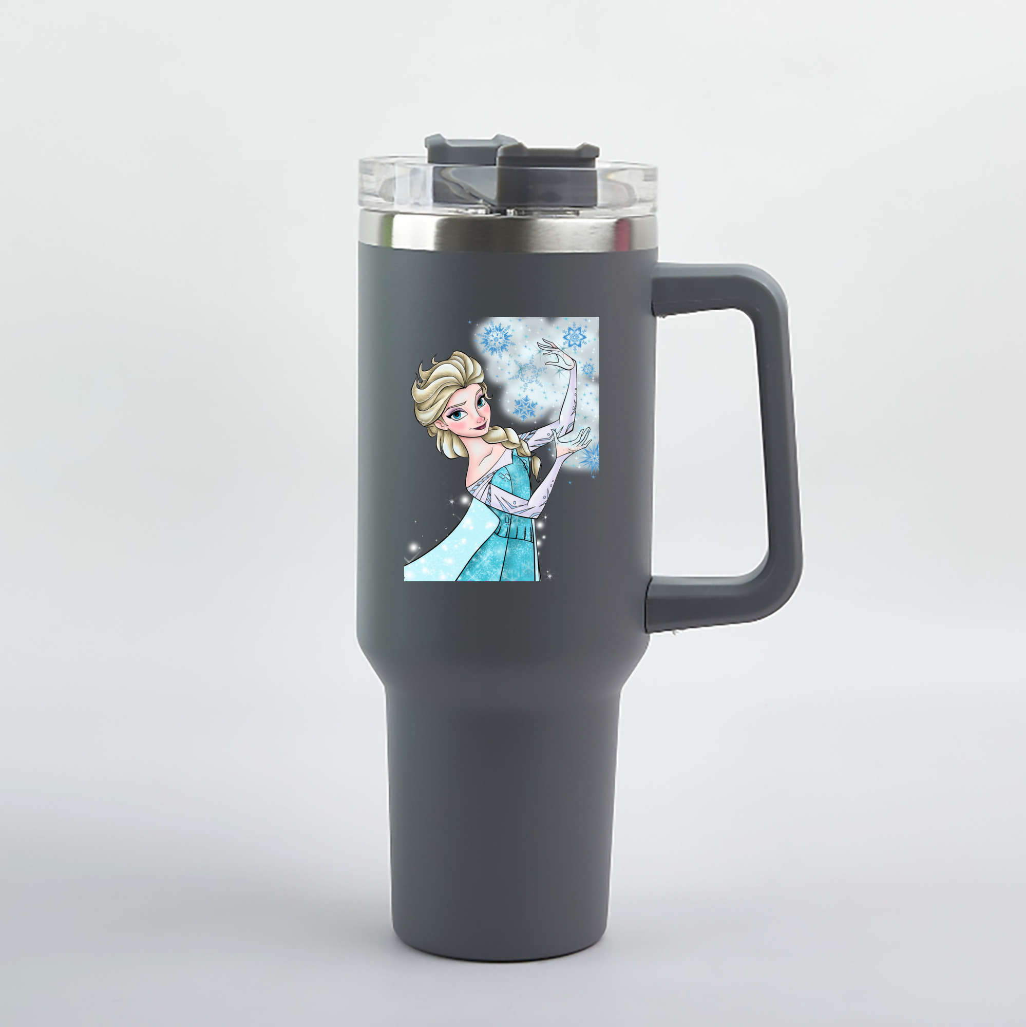 （画像用） アナと雪の女王 アンナ エルサ Frozen Anna Elsa 1200mL車用タンブラー（カラープリント）