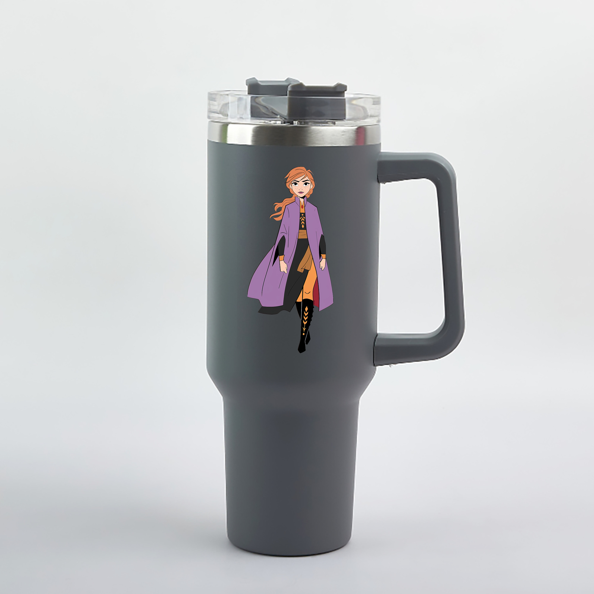 （画像用） アナと雪の女王 アンナ エルサ Frozen Anna Elsa 1200mL車用タンブラー（カラープリント）