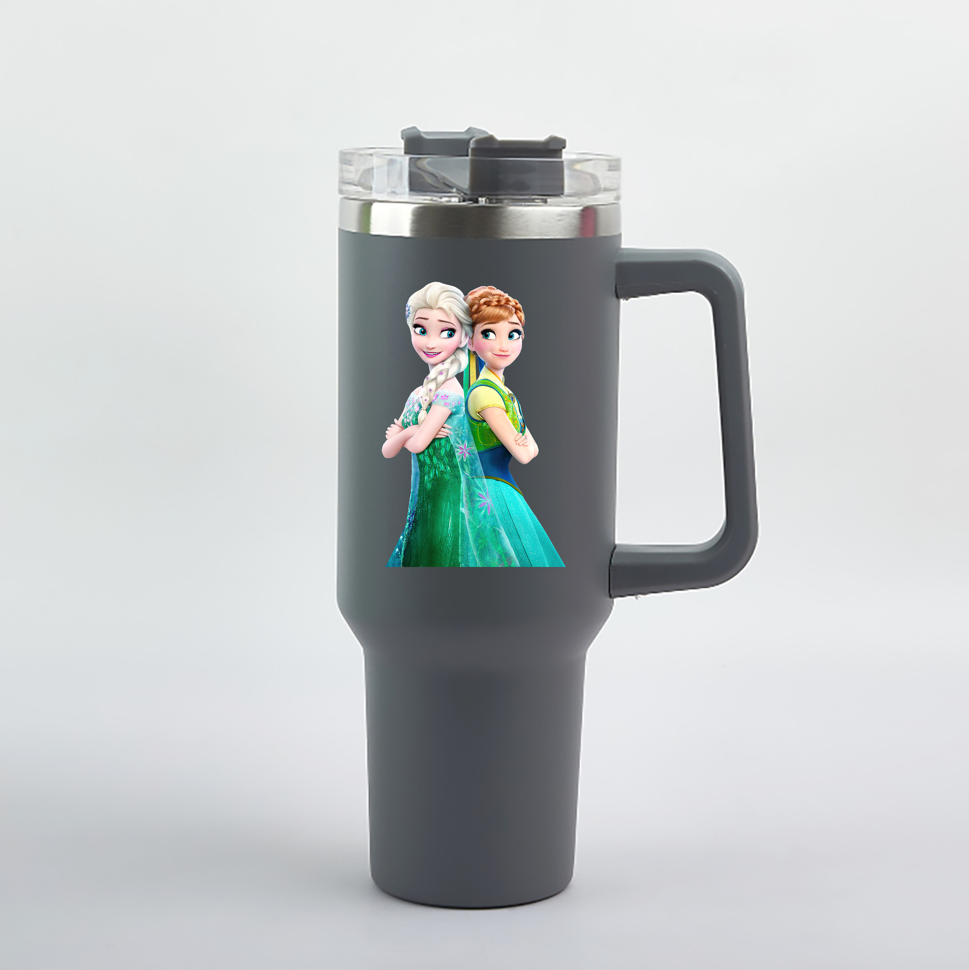 （画像用） アナと雪の女王 アンナ エルサ Frozen Anna Elsa 1200mL車用タンブラー（カラープリント）