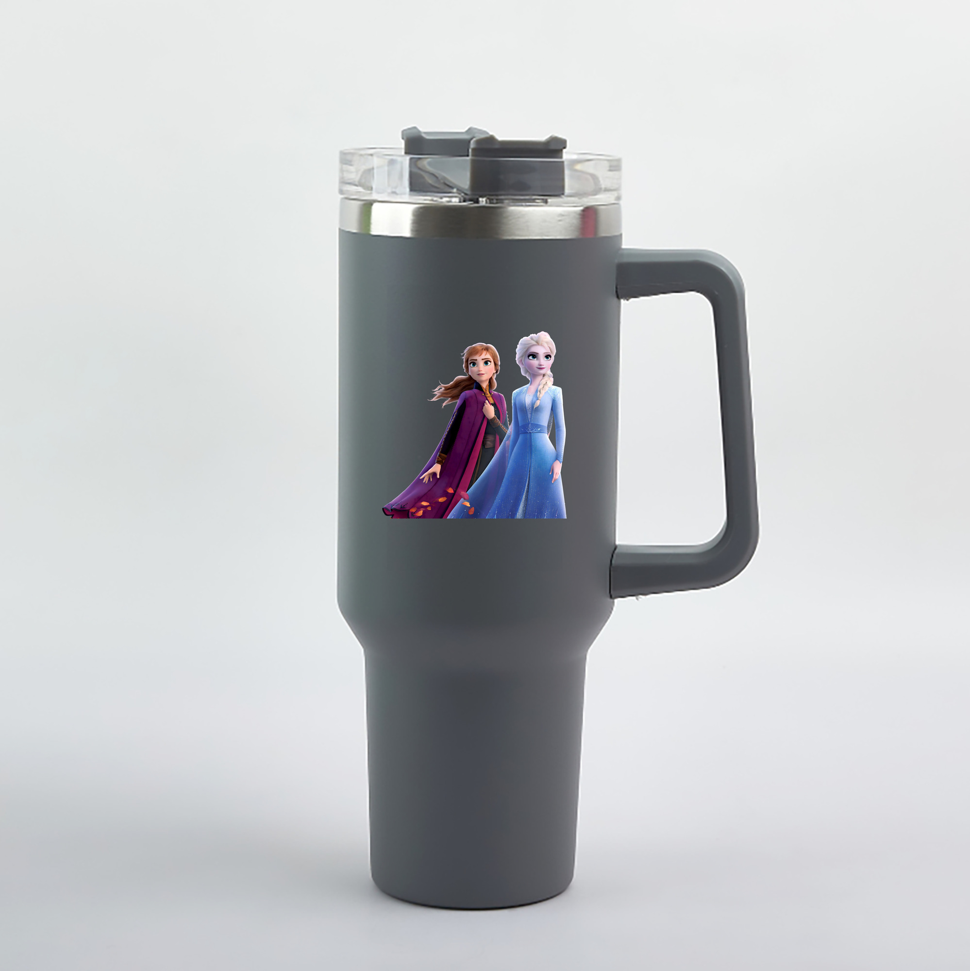 （画像用） アナと雪の女王 アンナ エルサ Frozen Anna Elsa 1200mL車用タンブラー（カラープリント）