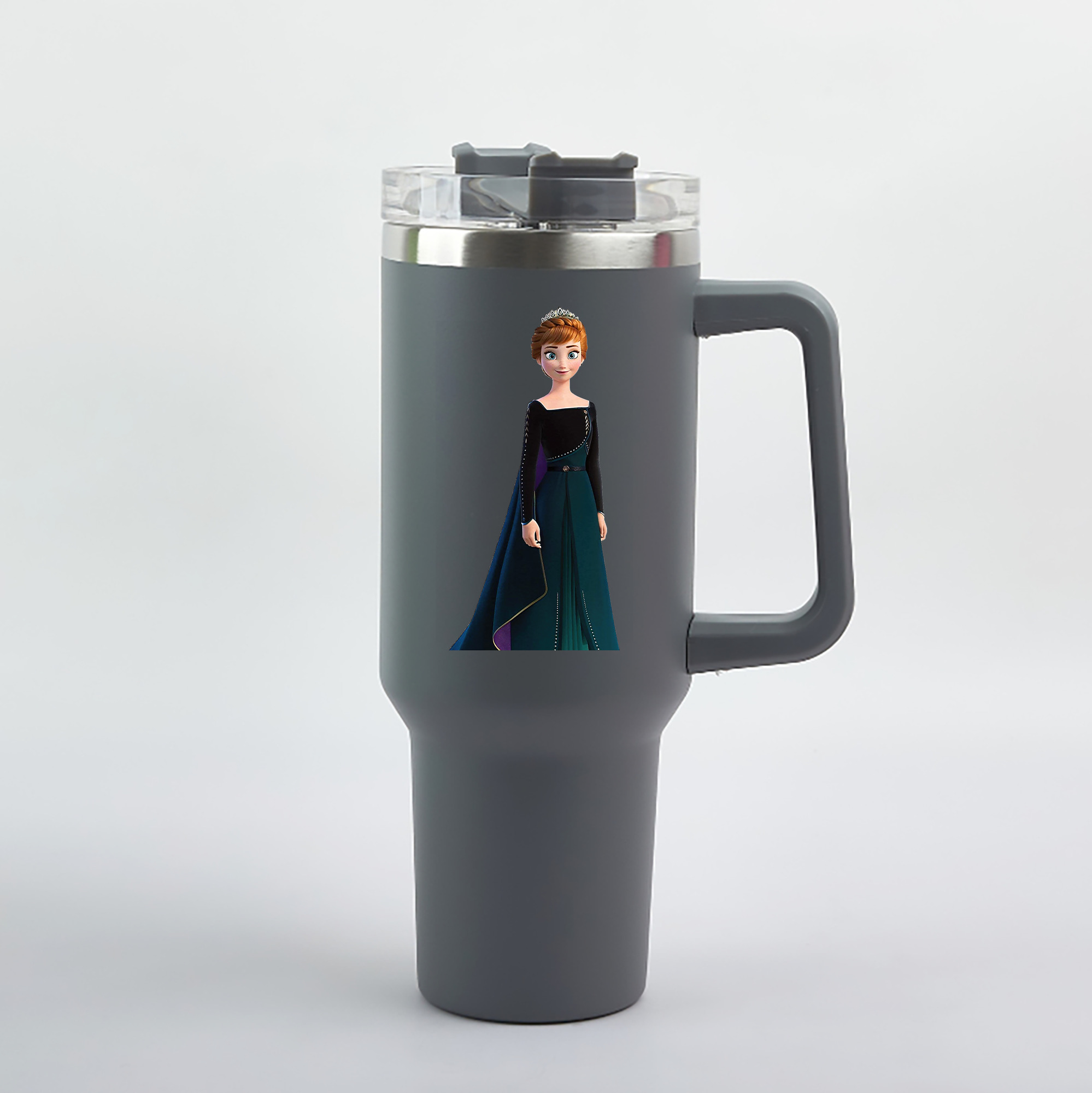 （画像用） アナと雪の女王 アンナ エルサ Frozen Anna Elsa 1200mL車用タンブラー（カラープリント）