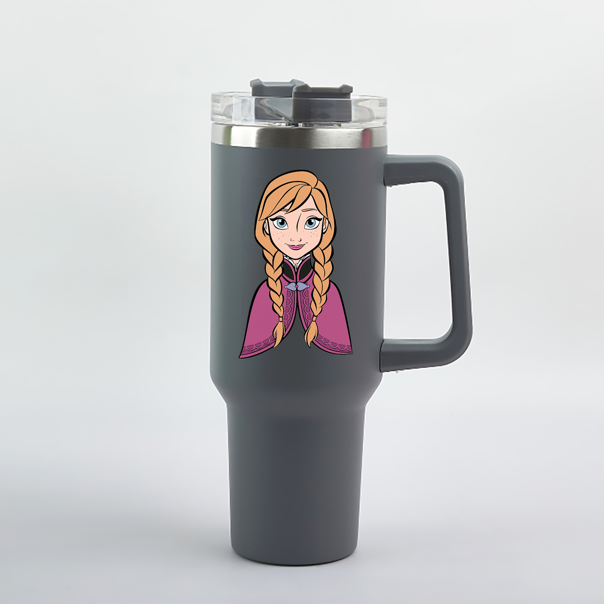 （画像用） アナと雪の女王 アンナ エルサ Frozen Anna Elsa 1200mL車用タンブラー（カラープリント）
