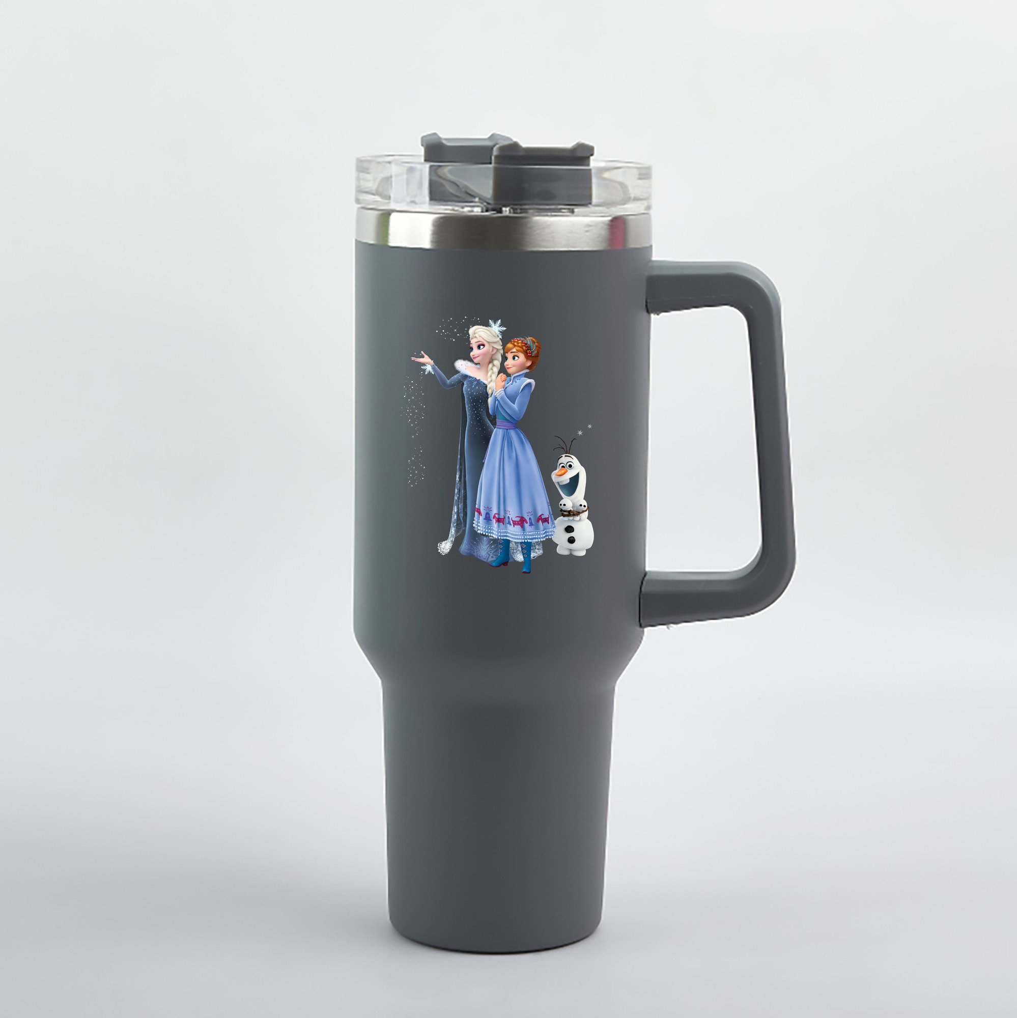 （画像用） アナと雪の女王 アンナ エルサ Frozen Anna Elsa 1200mL車用タンブラー（カラープリント）
