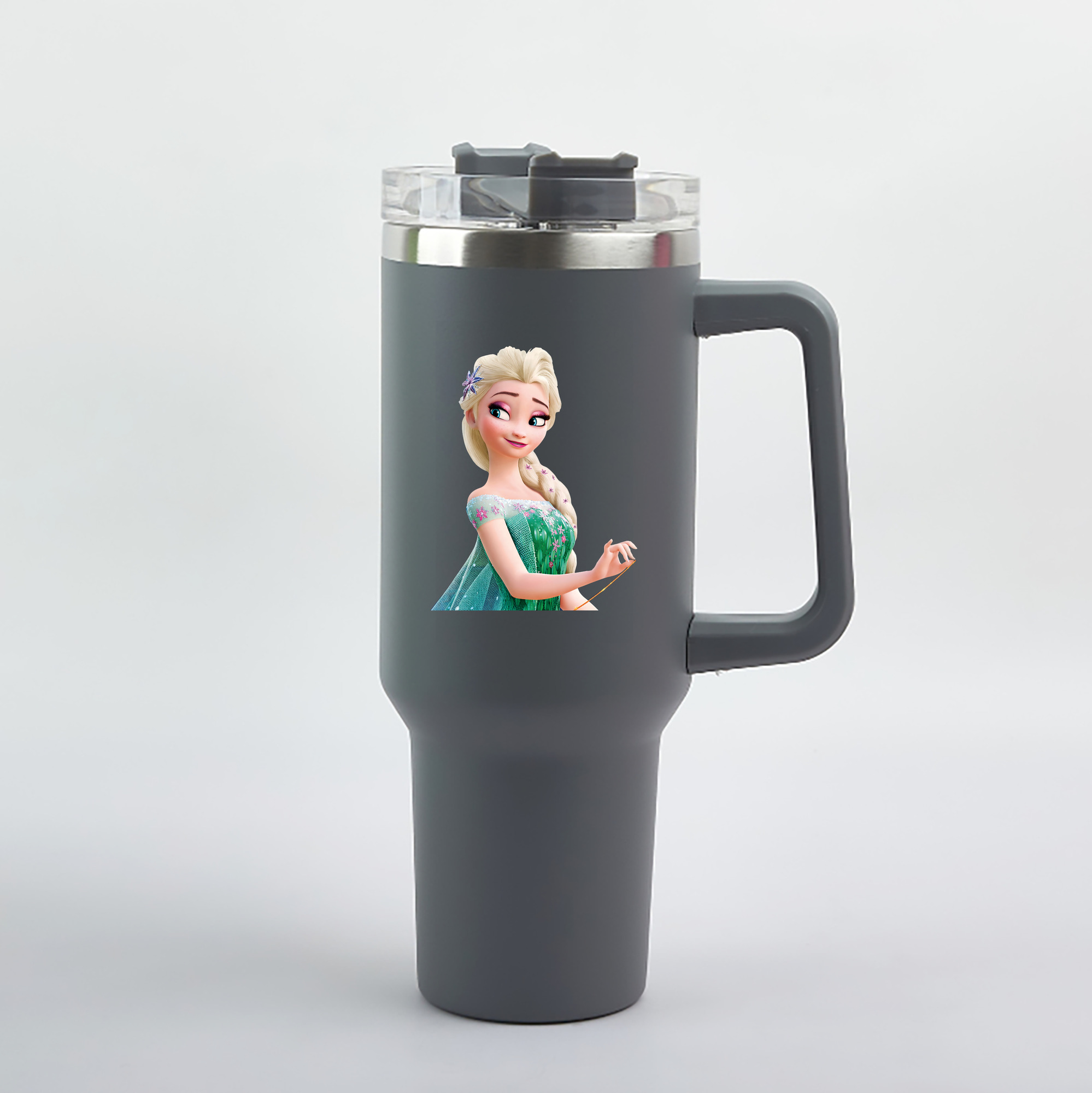 （画像用） アナと雪の女王 アンナ エルサ Frozen Anna Elsa 1200mL車用タンブラー（カラープリント）