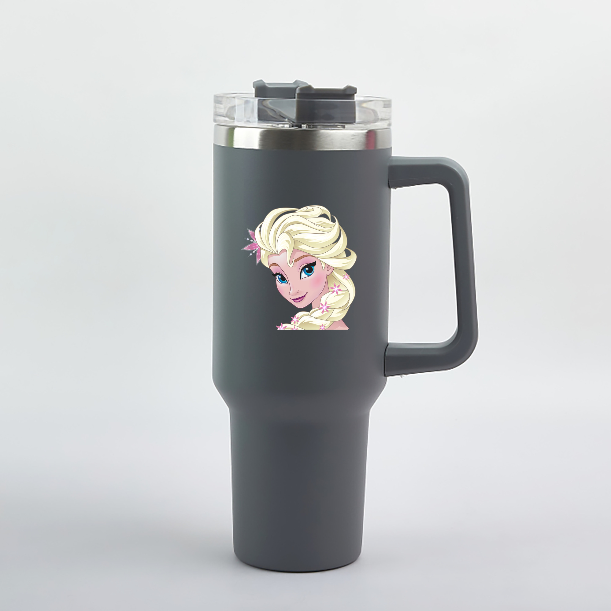 （画像用） アナと雪の女王 アンナ エルサ Frozen Anna Elsa 1200mL車用タンブラー（カラープリント）