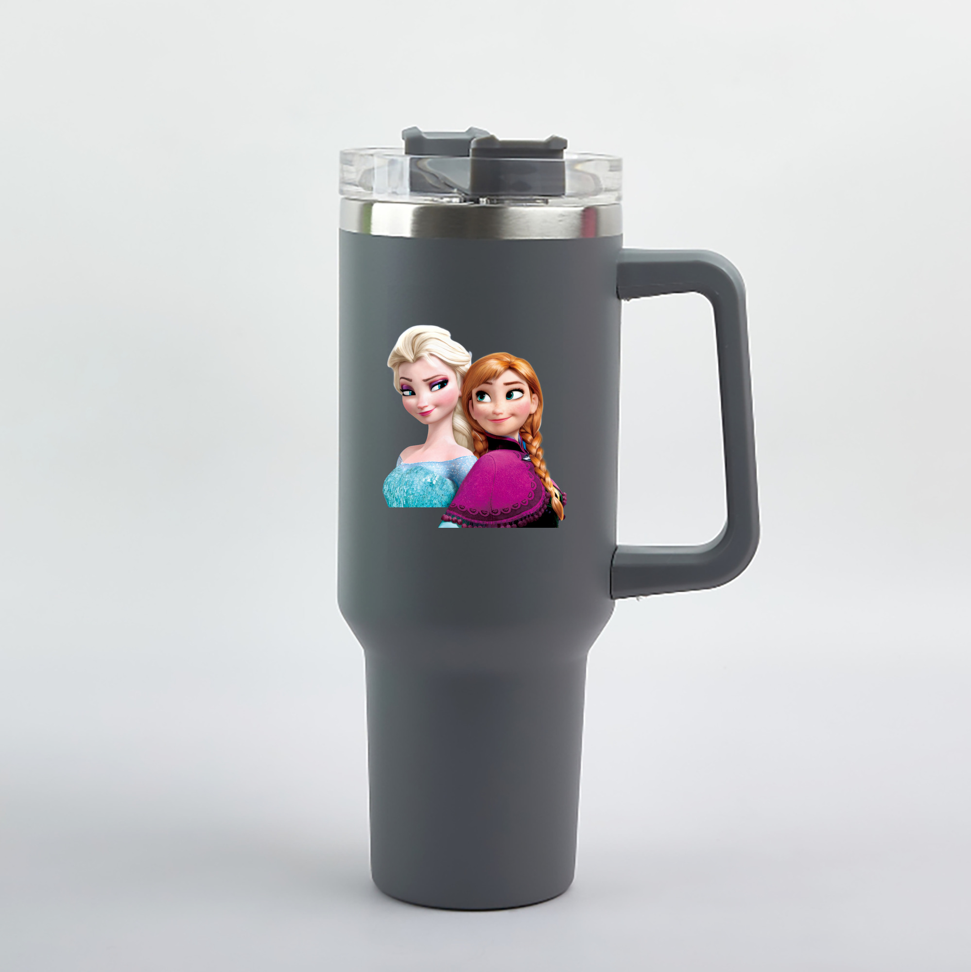 （画像用） アナと雪の女王 アンナ エルサ Frozen Anna Elsa 1200mL車用タンブラー（カラープリント）