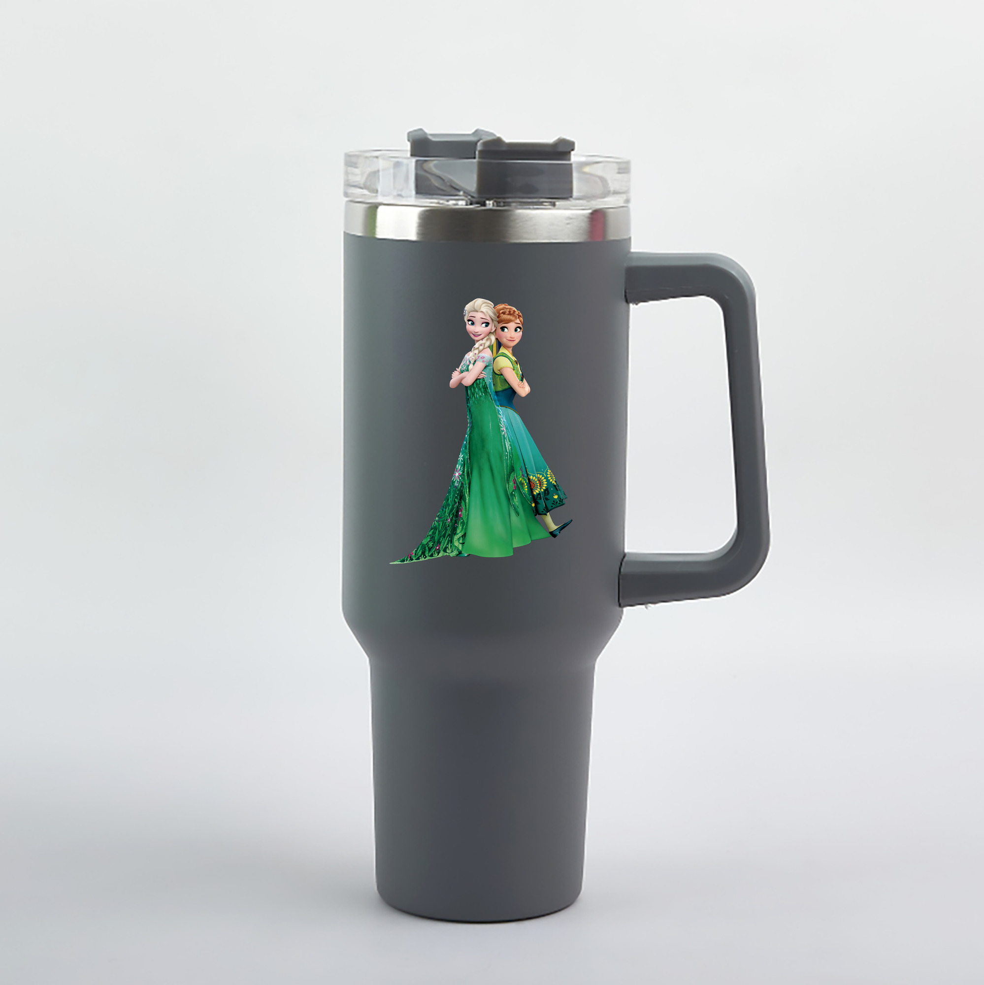 （画像用） アナと雪の女王 アンナ エルサ Frozen Anna Elsa 1200mL車用タンブラー（カラープリント）