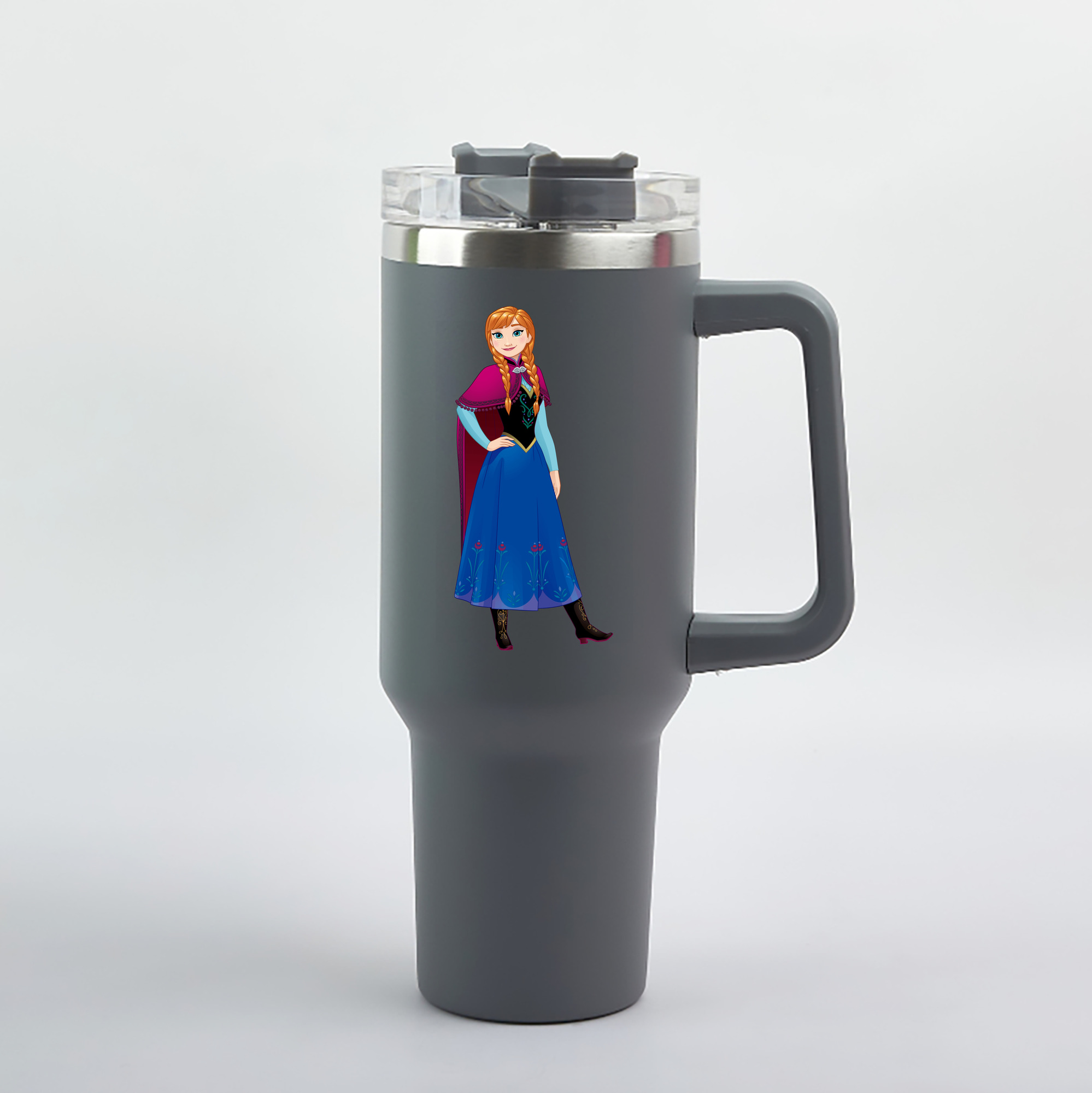 （画像用） アナと雪の女王 アンナ エルサ Frozen Anna Elsa 1200mL車用タンブラー（カラープリント）