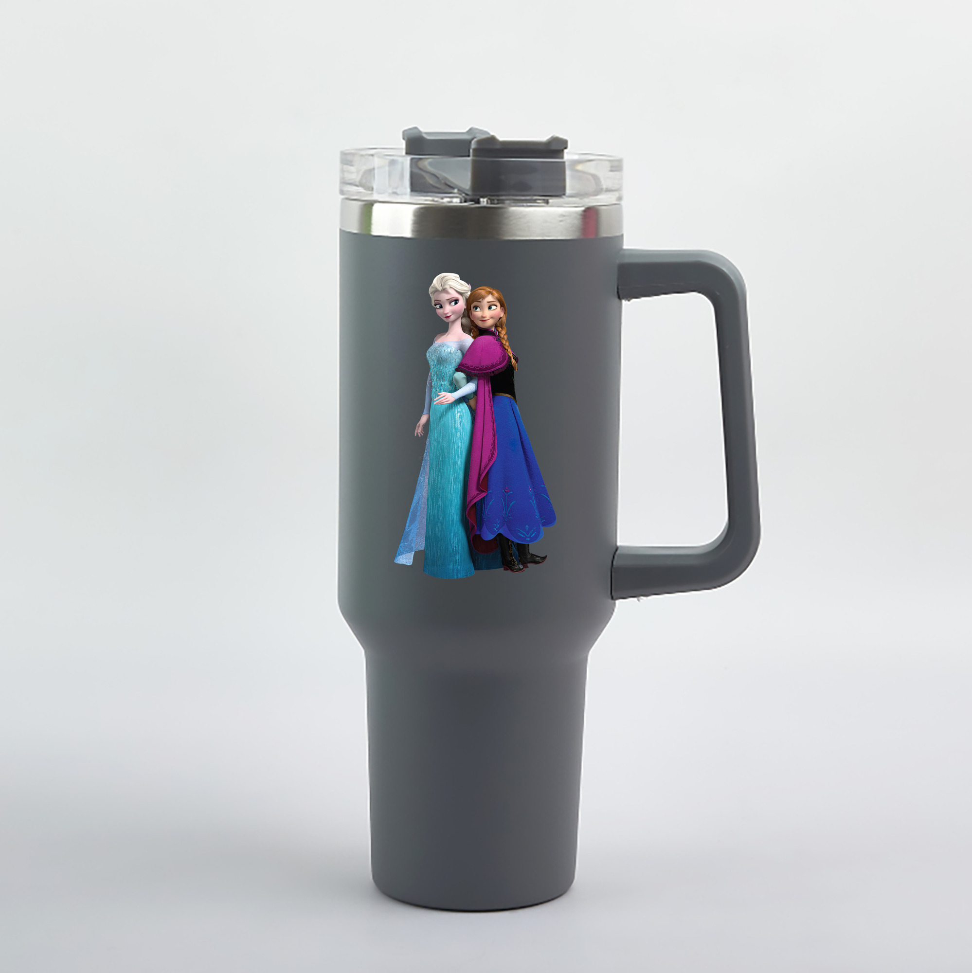 （画像用） アナと雪の女王 アンナ エルサ Frozen Anna Elsa 1200mL車用タンブラー（カラープリント）