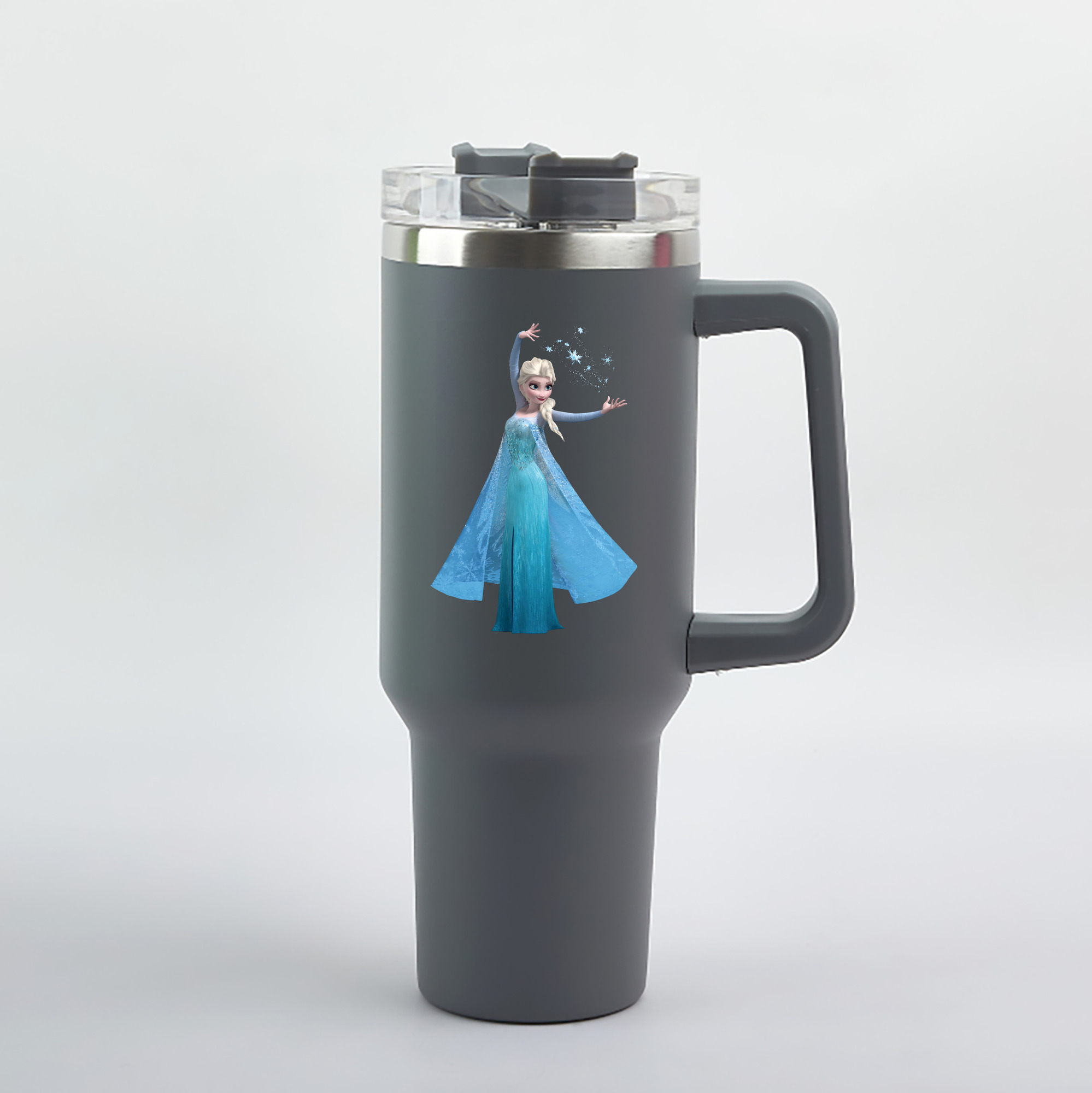 （画像用） アナと雪の女王 アンナ エルサ Frozen Anna Elsa 1200mL車用タンブラー（カラープリント）