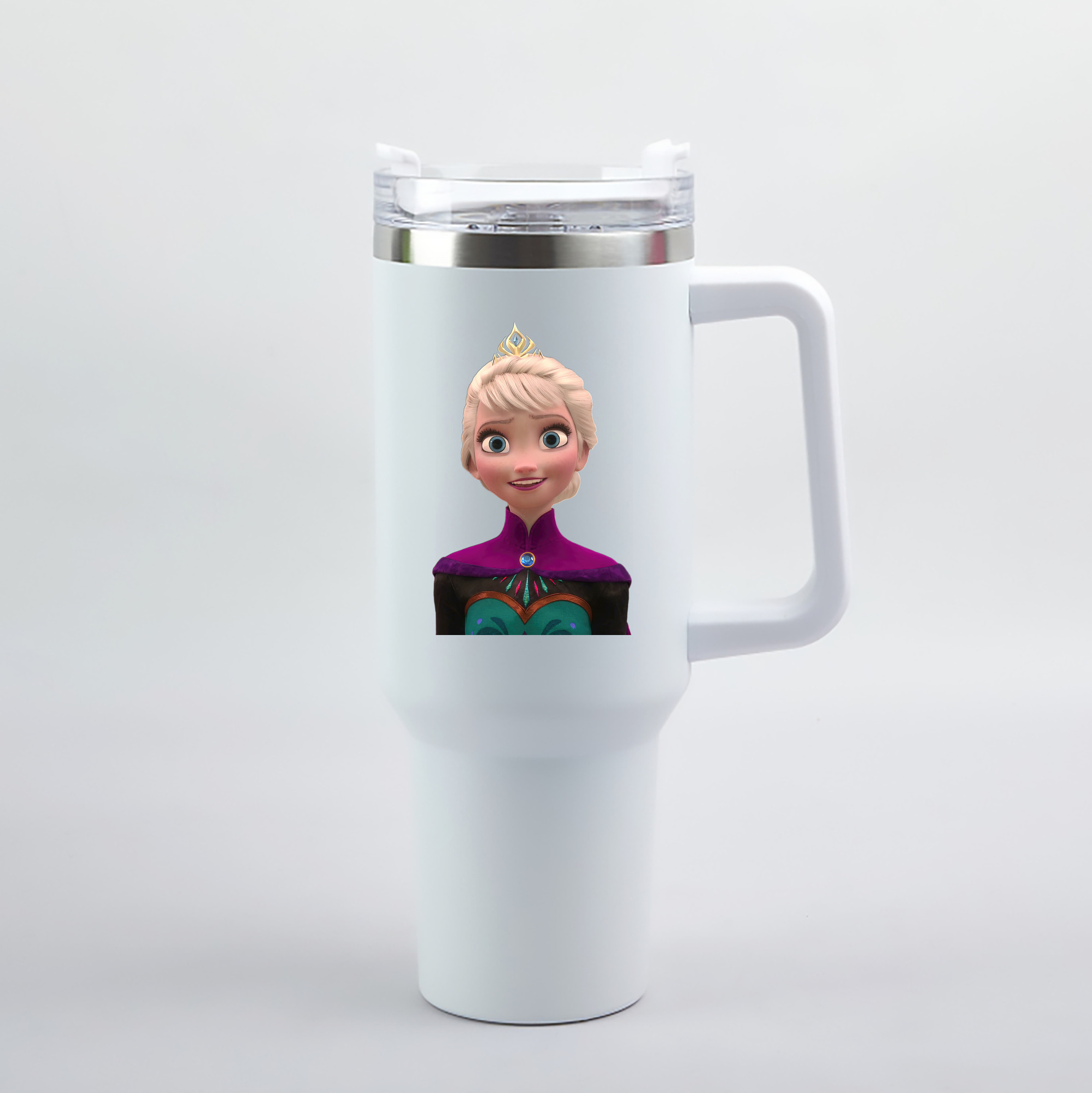 （画像用） アナと雪の女王 アンナ エルサ Frozen Anna Elsa 1200mL車用タンブラー（カラープリント）