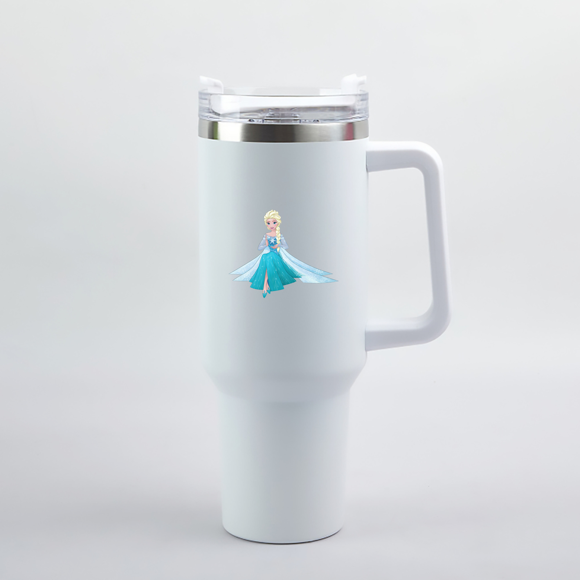 （画像用） アナと雪の女王 アンナ エルサ Frozen Anna Elsa 1200mL車用タンブラー（カラープリント）