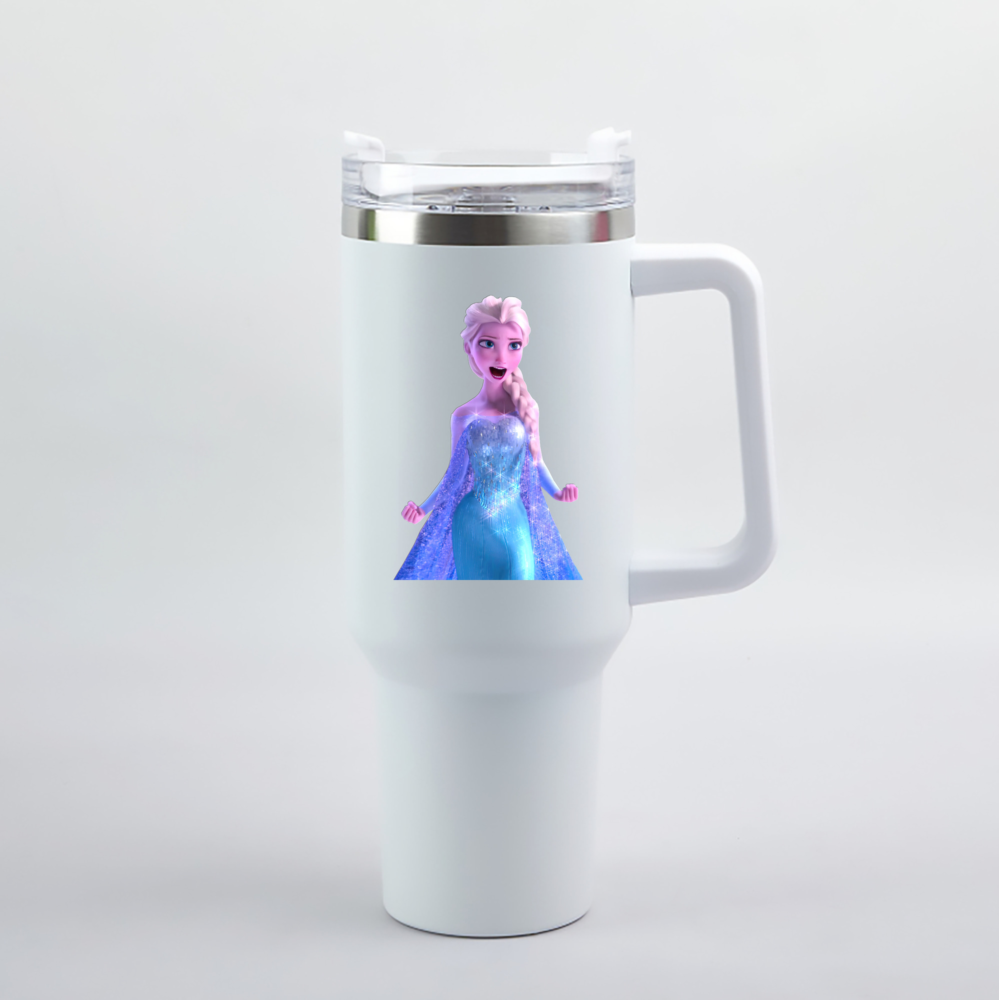（画像用） アナと雪の女王 アンナ エルサ Frozen Anna Elsa 1200mL車用タンブラー（カラープリント）