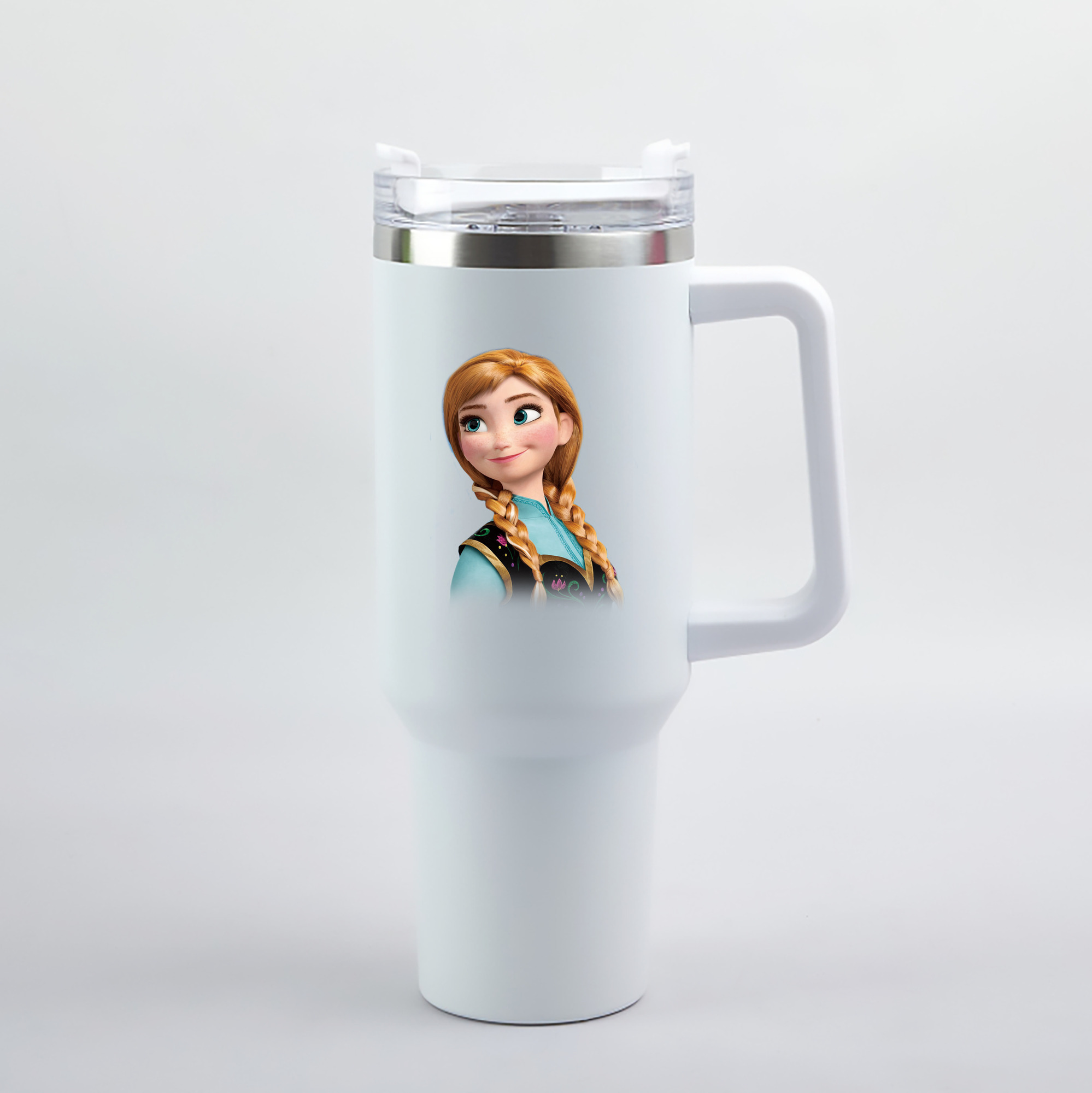 （画像用） アナと雪の女王 アンナ エルサ Frozen Anna Elsa 1200mL車用タンブラー（カラープリント）