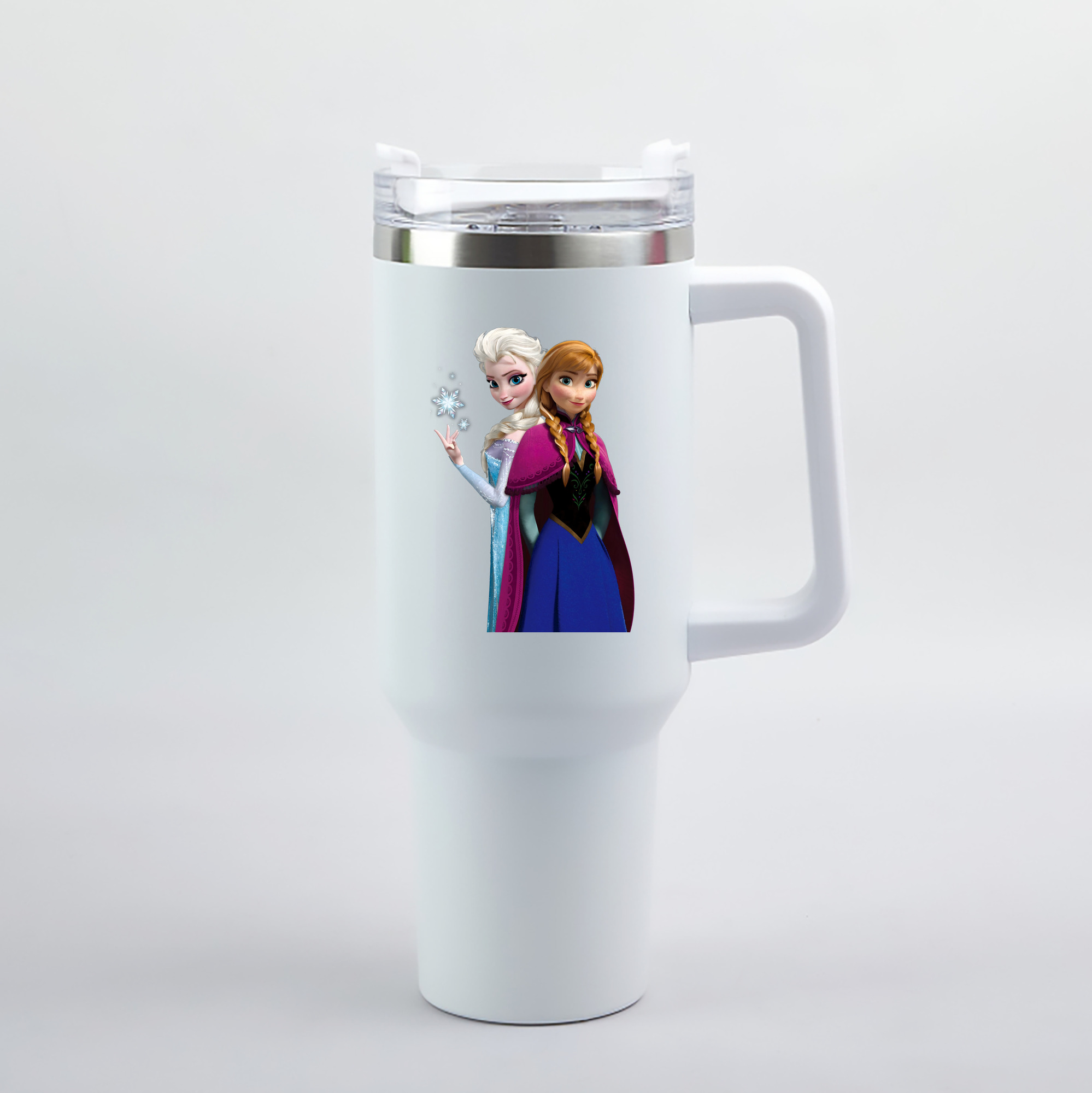 （画像用） アナと雪の女王 アンナ エルサ Frozen Anna Elsa 1200mL車用タンブラー（カラープリント）