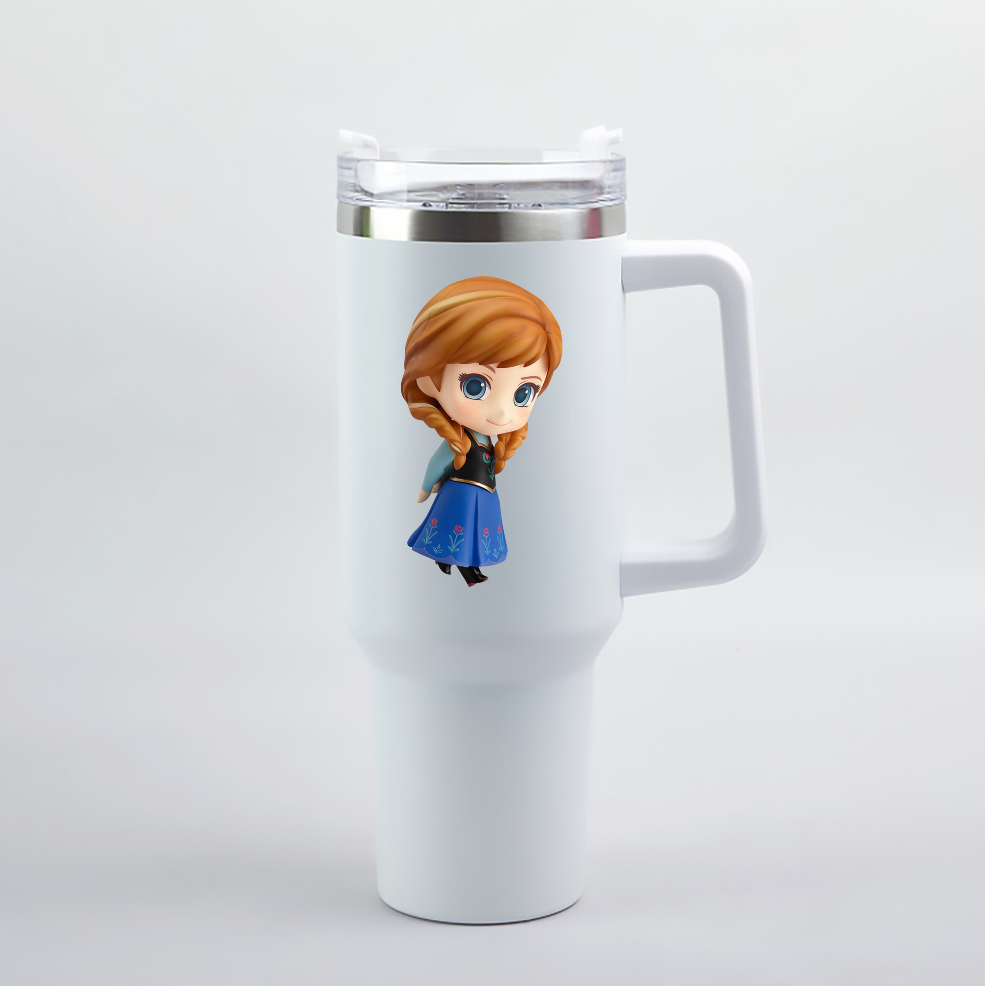 （画像用） アナと雪の女王 アンナ エルサ Frozen Anna Elsa 1200mL車用タンブラー（カラープリント）
