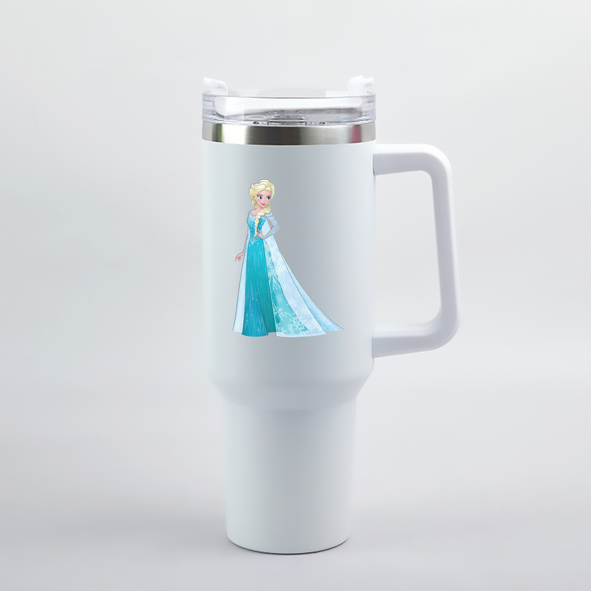 （画像用） アナと雪の女王 アンナ エルサ Frozen Anna Elsa 1200mL車用タンブラー（カラープリント）