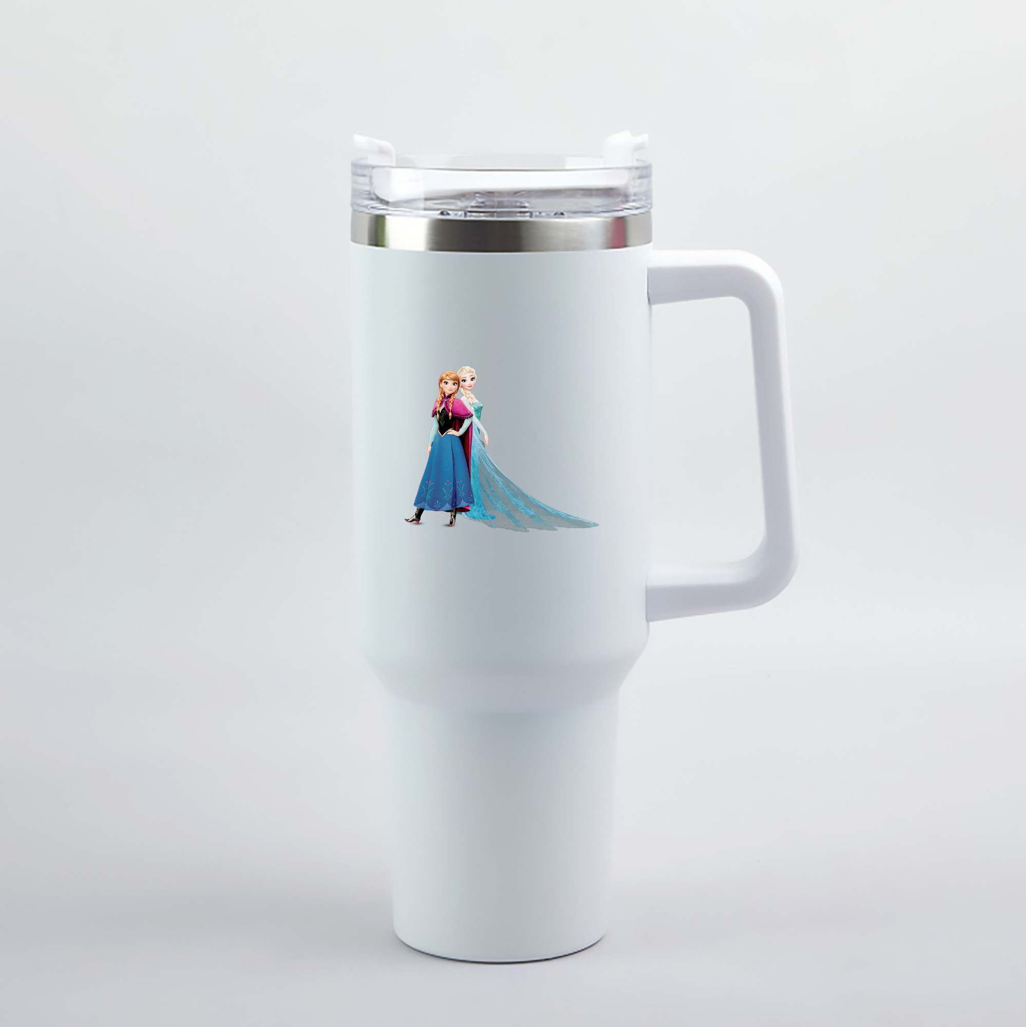 （画像用） アナと雪の女王 アンナ エルサ Frozen Anna Elsa 1200mL車用タンブラー（カラープリント）