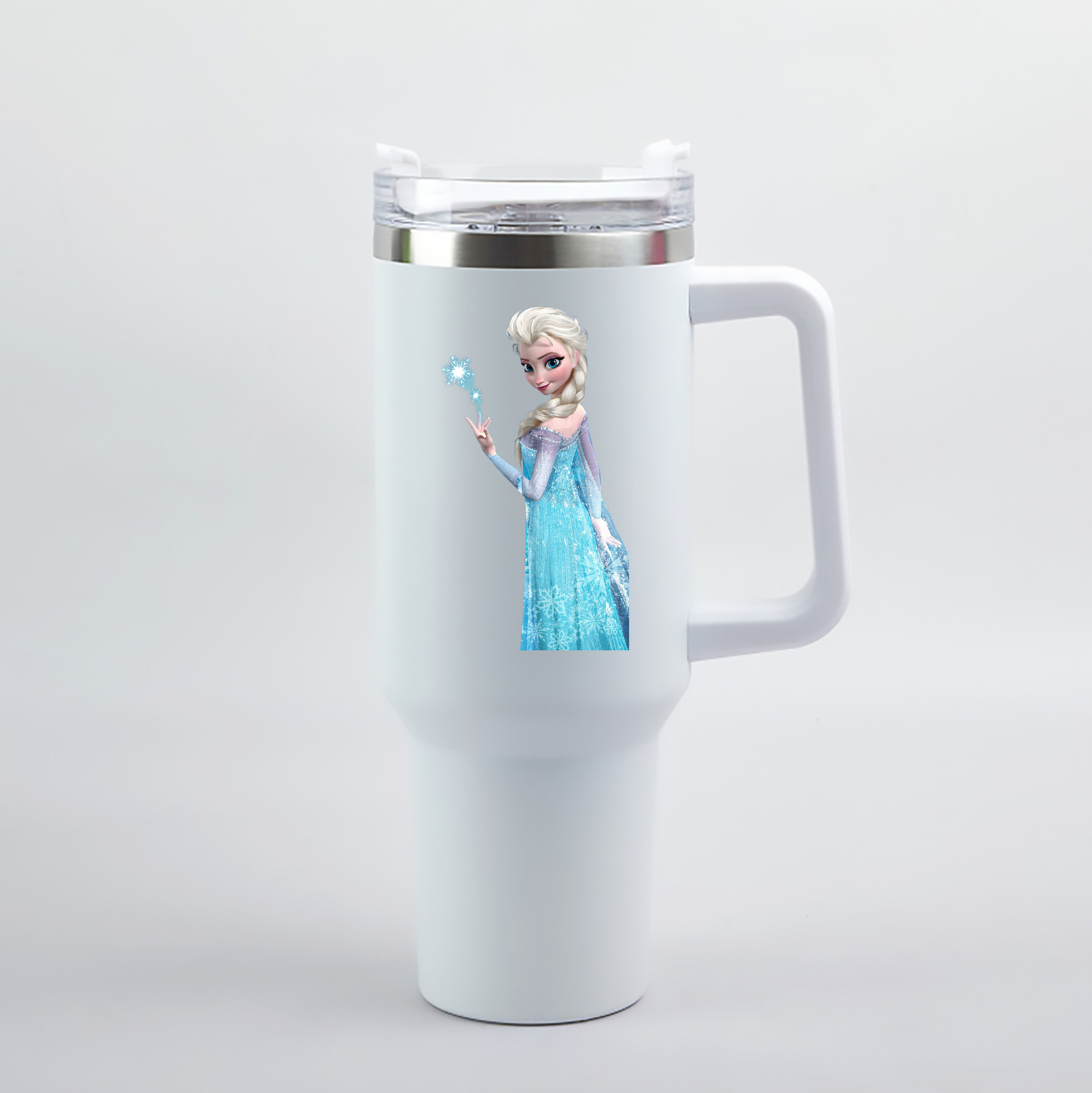 （画像用） アナと雪の女王 アンナ エルサ Frozen Anna Elsa 1200mL車用タンブラー（カラープリント）