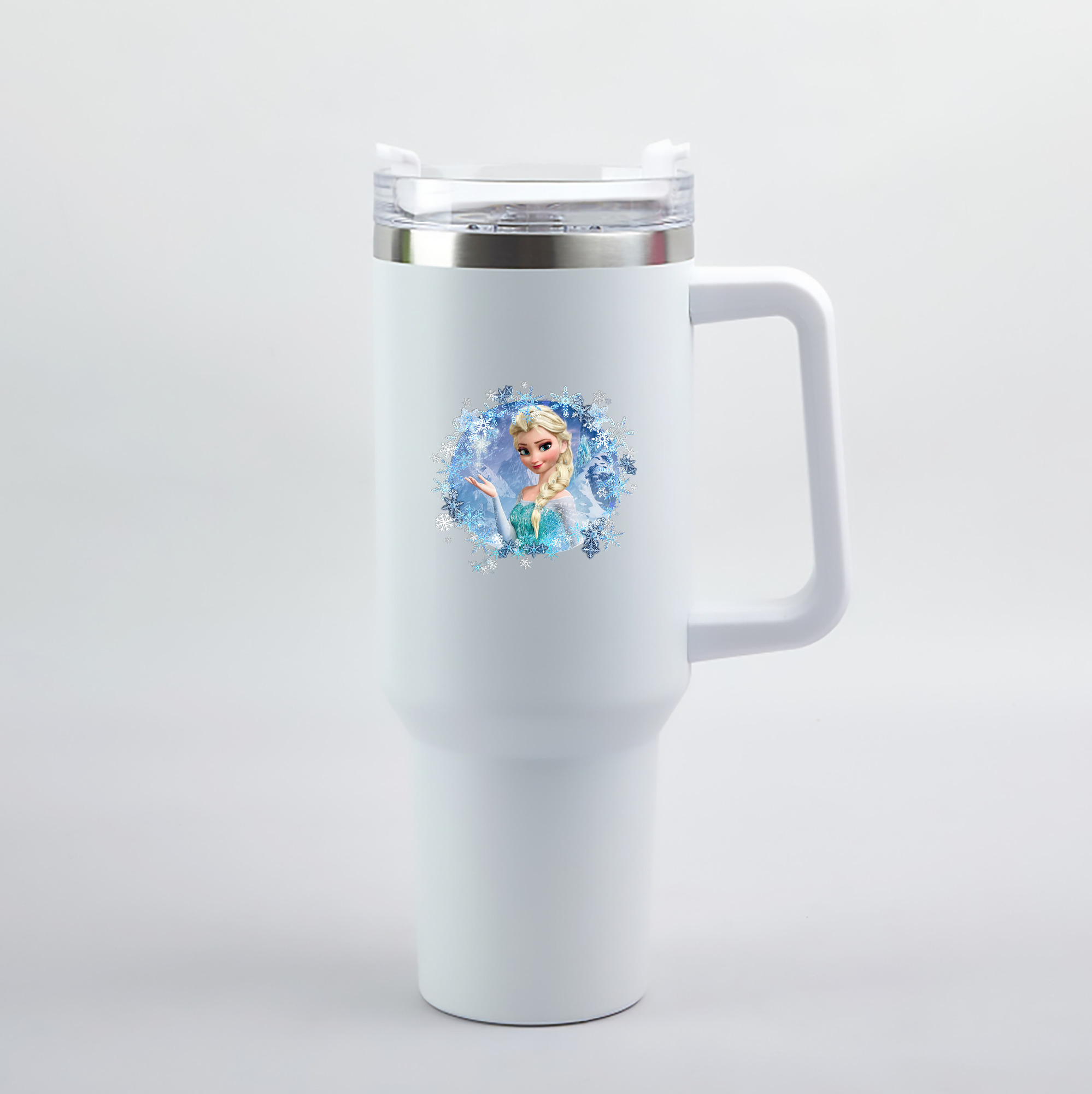 （画像用） アナと雪の女王 アンナ エルサ Frozen Anna Elsa 1200mL車用タンブラー（カラープリント）