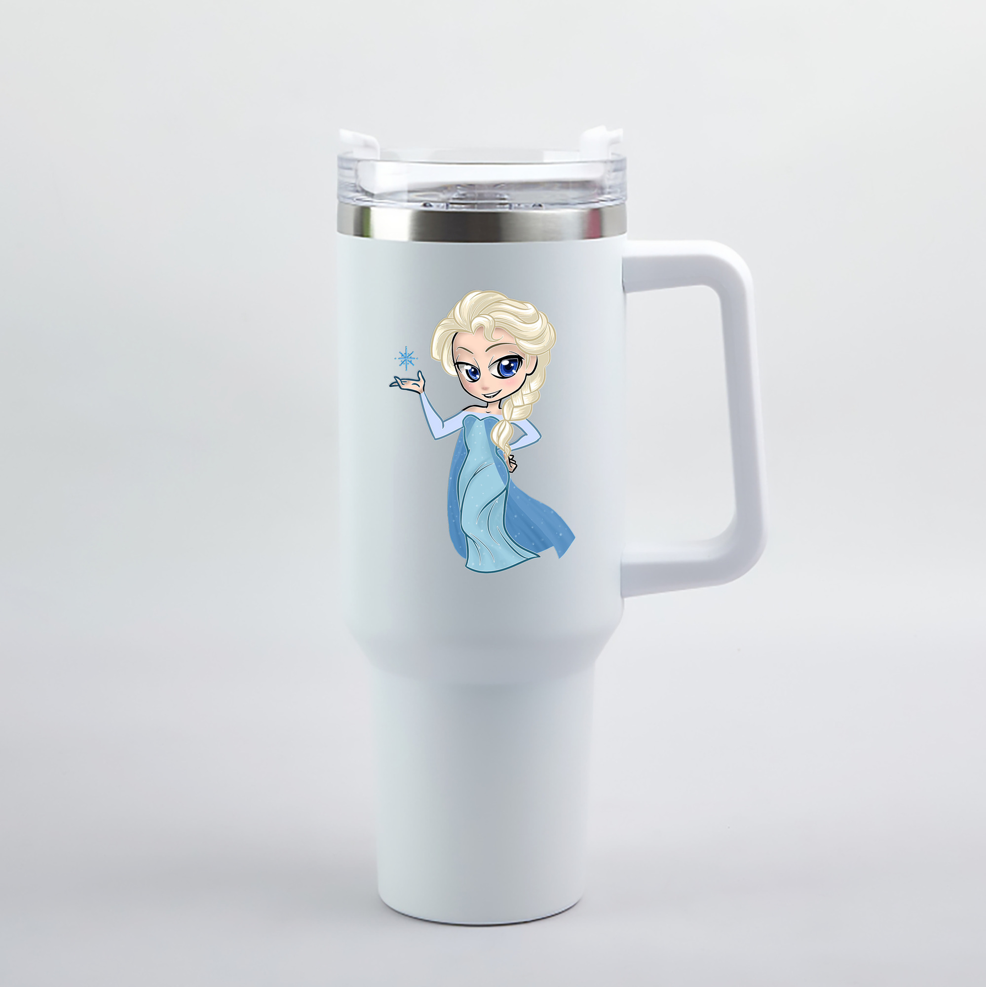 （画像用） アナと雪の女王 アンナ エルサ Frozen Anna Elsa 1200mL車用タンブラー（カラープリント）