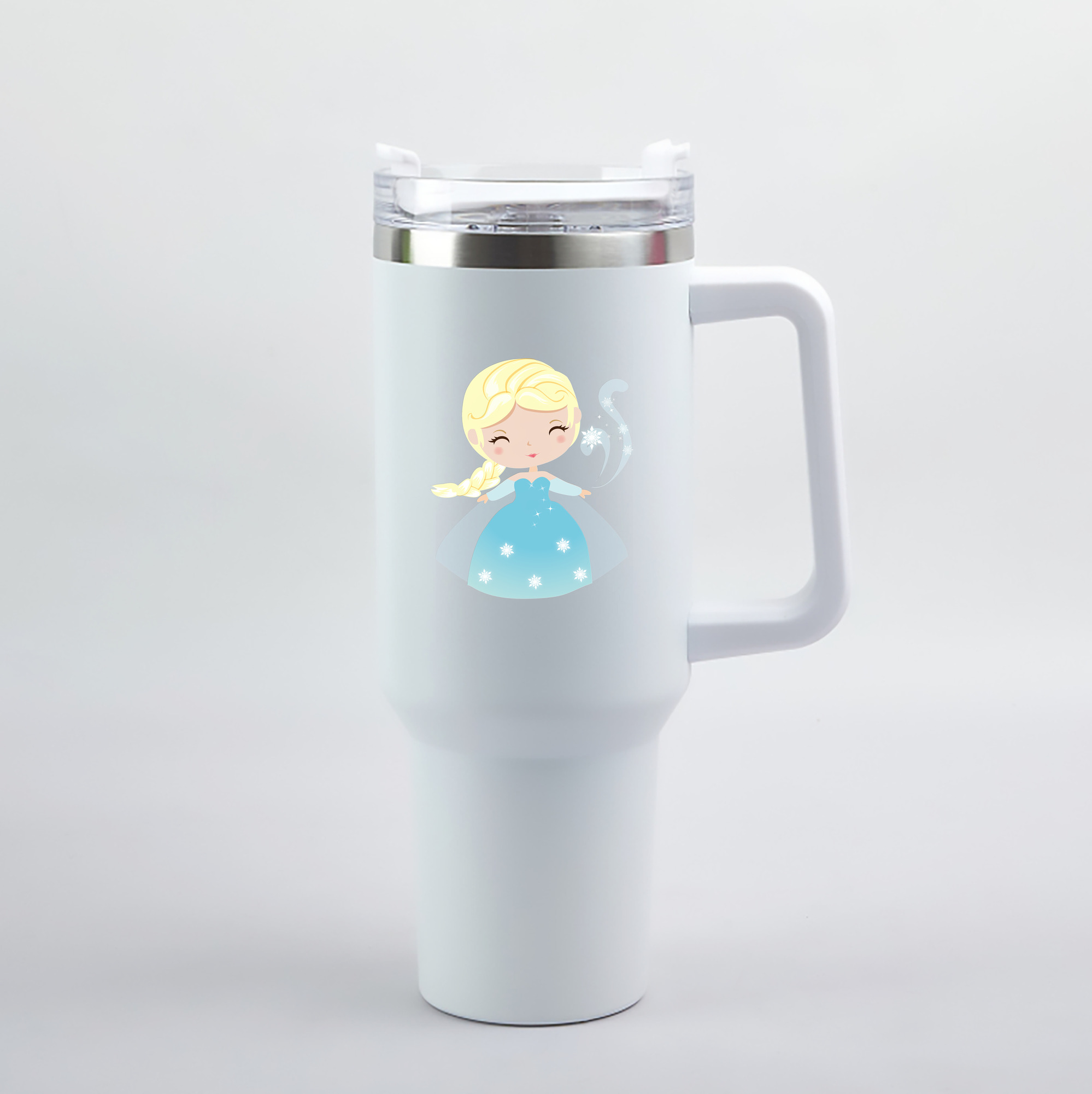 （画像用） アナと雪の女王 アンナ エルサ Frozen Anna Elsa 1200mL車用タンブラー（カラープリント）