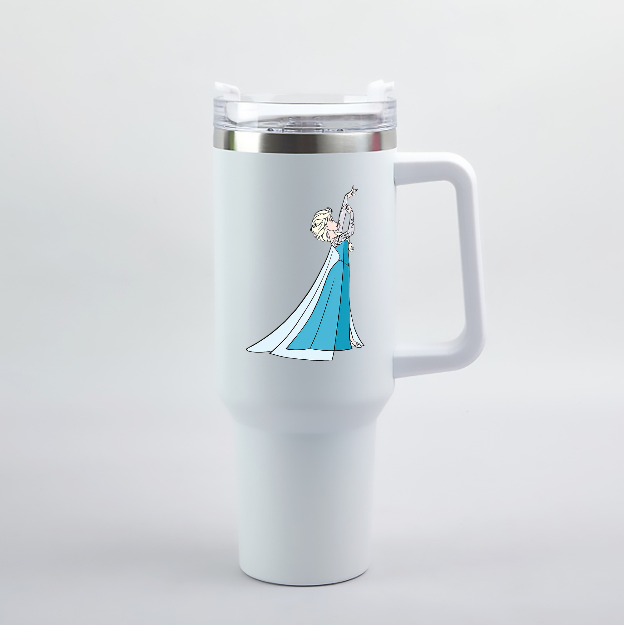 （画像用） アナと雪の女王 アンナ エルサ Frozen Anna Elsa 1200mL車用タンブラー（カラープリント）