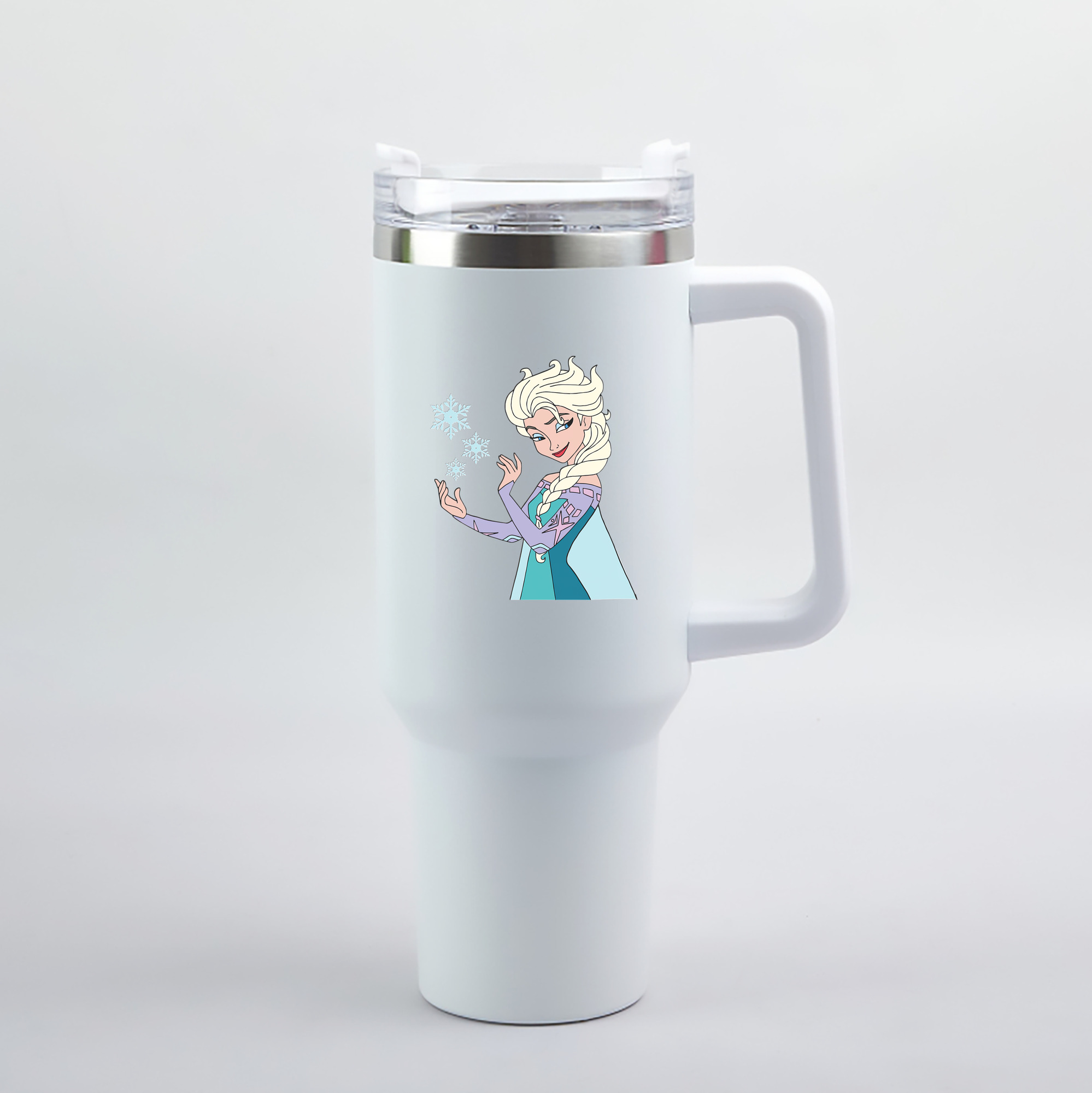 （画像用） アナと雪の女王 アンナ エルサ Frozen Anna Elsa 1200mL車用タンブラー（カラープリント）