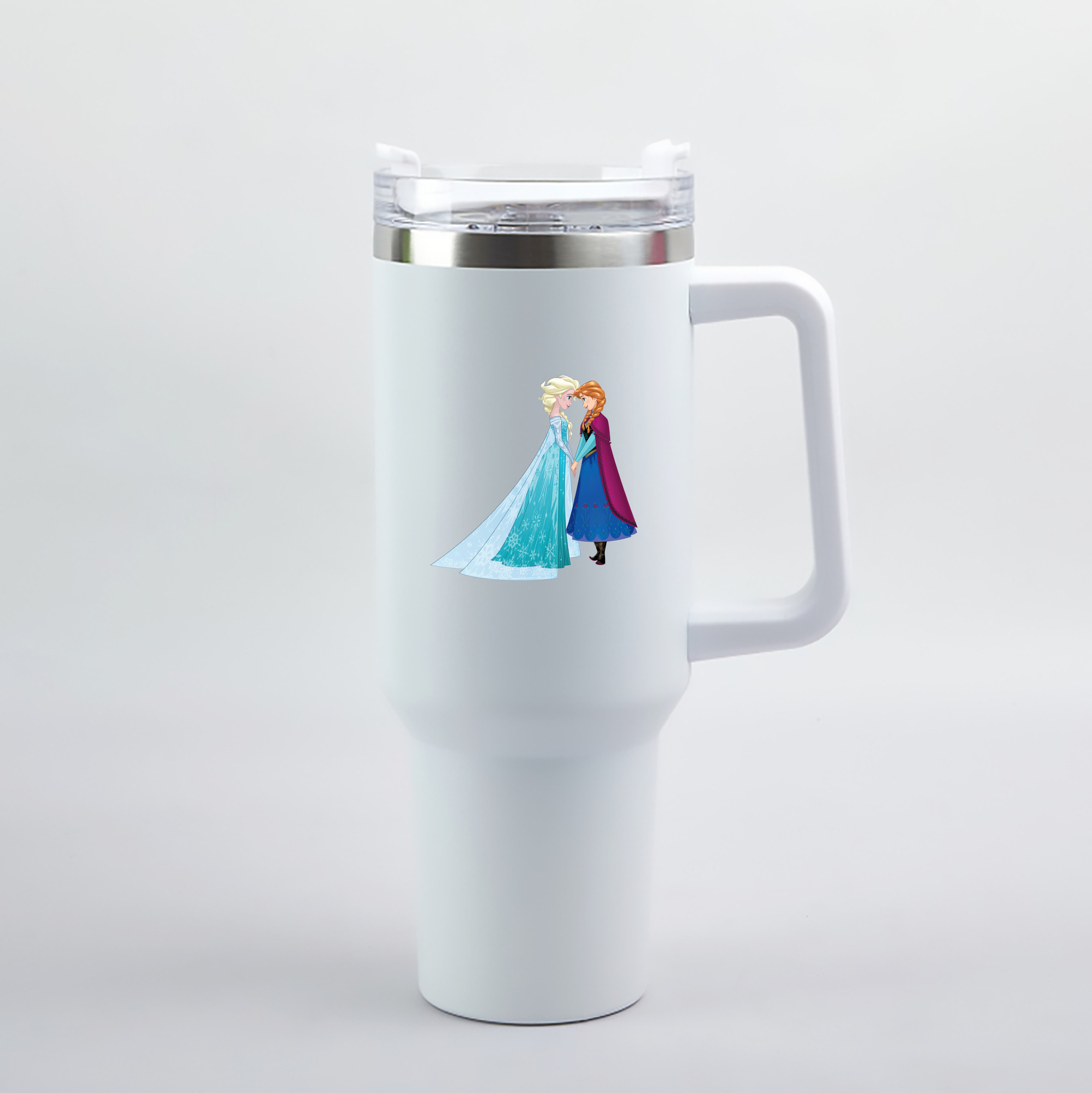 （画像用） アナと雪の女王 アンナ エルサ Frozen Anna Elsa 1200mL車用タンブラー（カラープリント）